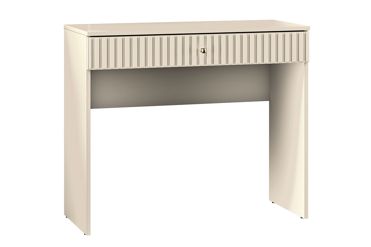 Toaletní stolek Jamuzi 92 cm - kašmírová / černé nožky Béžová Toaletní stolek