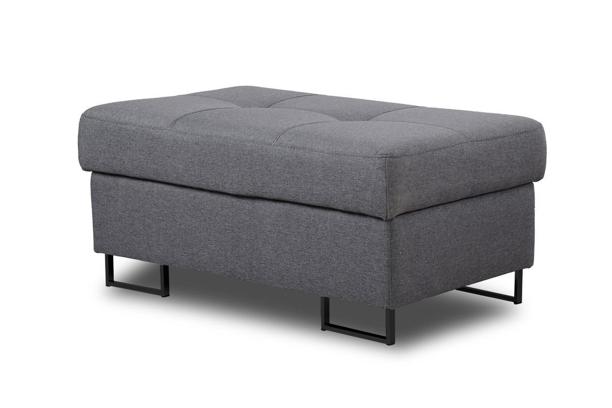 Taburetka Annabelle - čierne nožičky Taburet čalúnená Annabelle / nožičky čierny