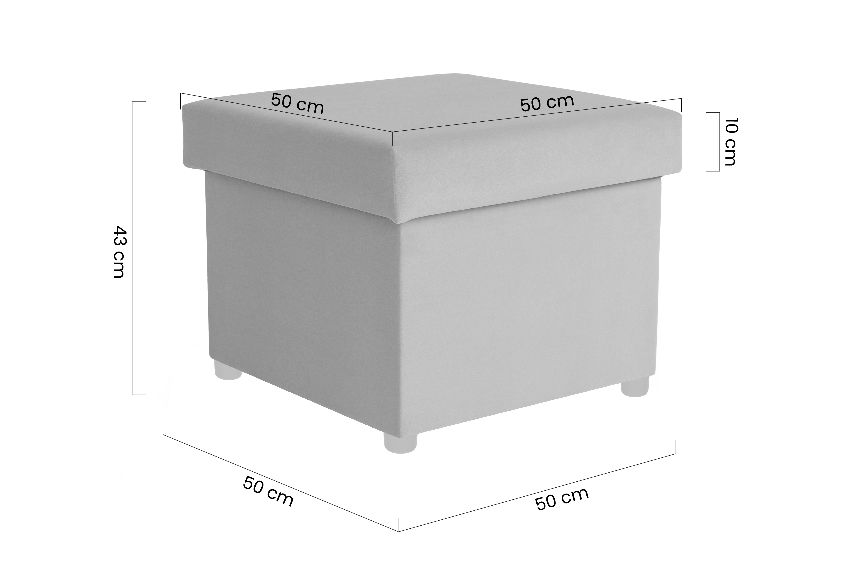 Taburetka Bizon Taburet čalúnená Bizon