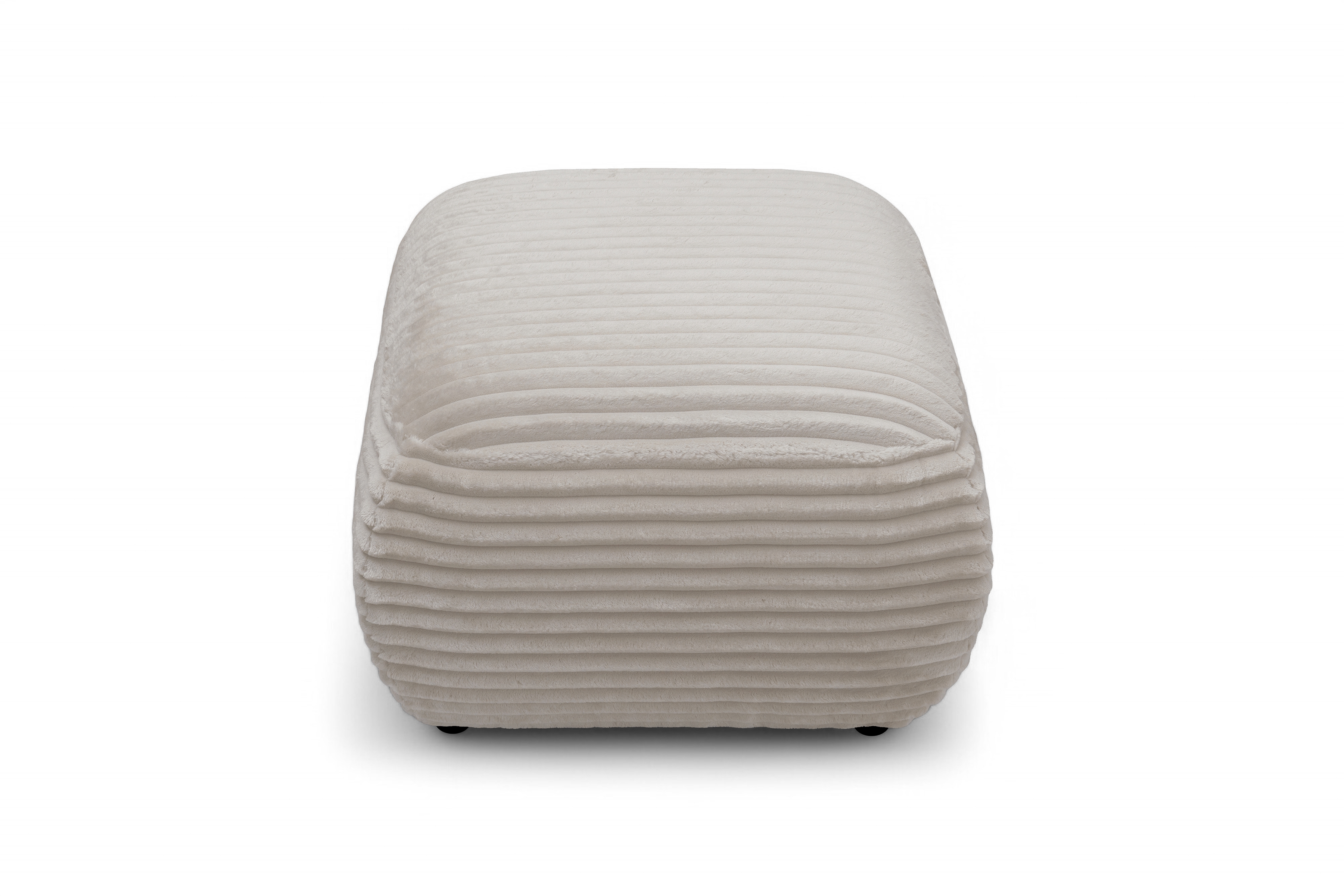 Pufa Lotulis - krémový plyš Tilia 03 Taburet čalúnená Lotulis - Krémový plusz Tilia 03