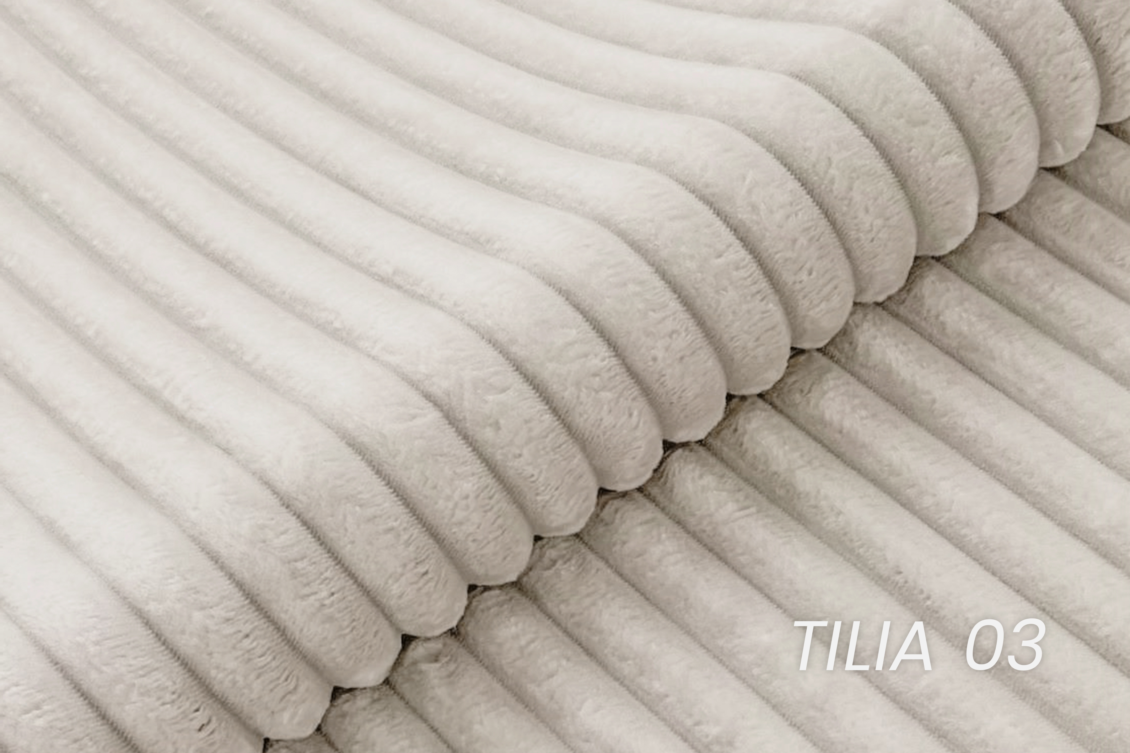 Pufa Lotulis - krémový plyš Tilia 03 Taburet čalúnená Lotulis - Krémový plusz Tilia 03