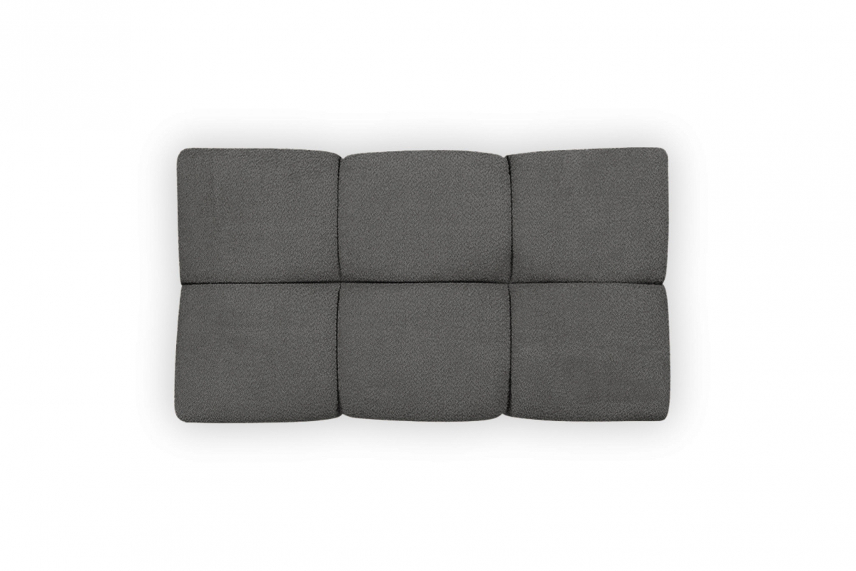 Čalúnený taburet Magnelio - sivá bouclé Catch Me 25 Taburet čalúnená Magnelio - šedá boucle Catch Me 25