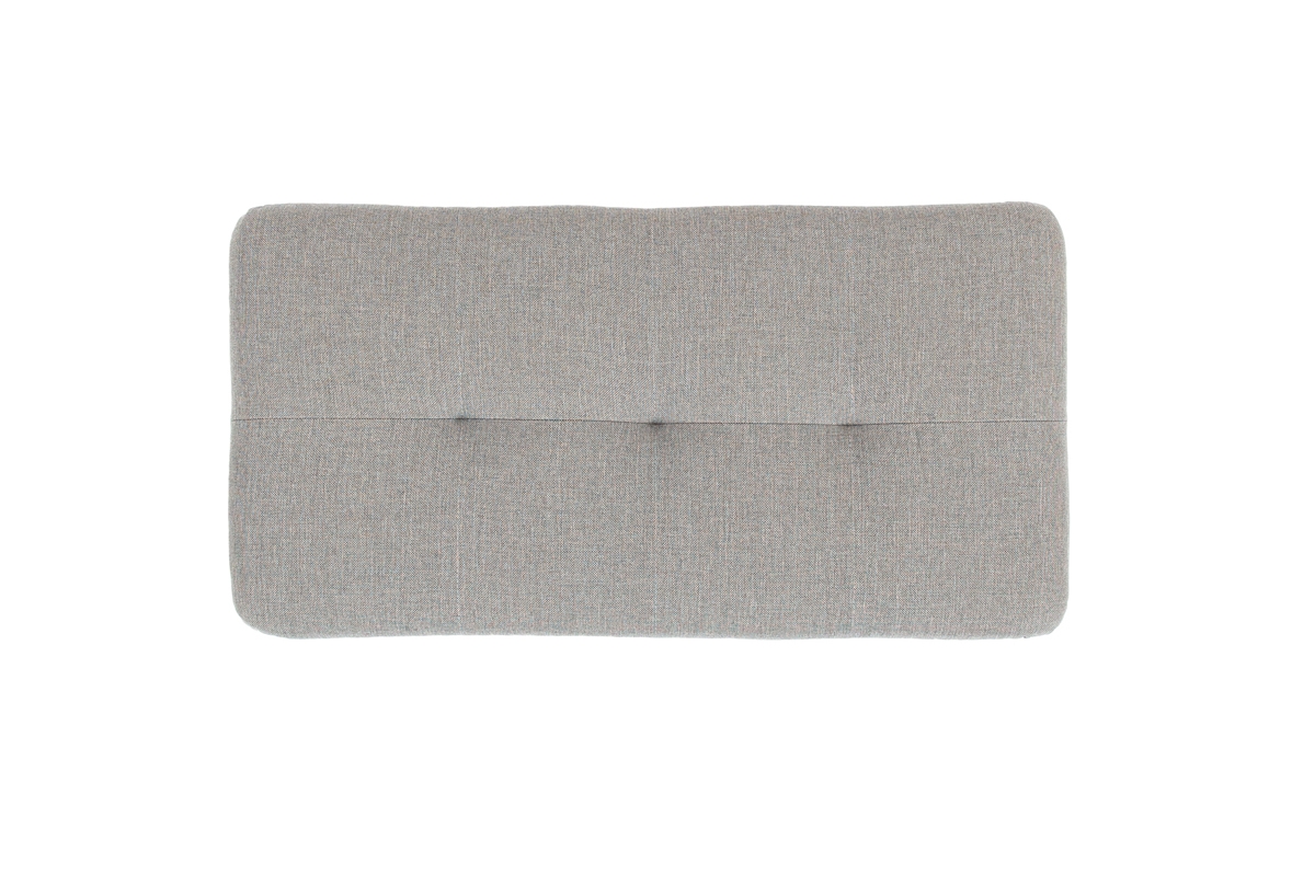 Čalouněný taburet Palermo - šedá / grafitová Inari 91/95 Taburet s prošíváním 