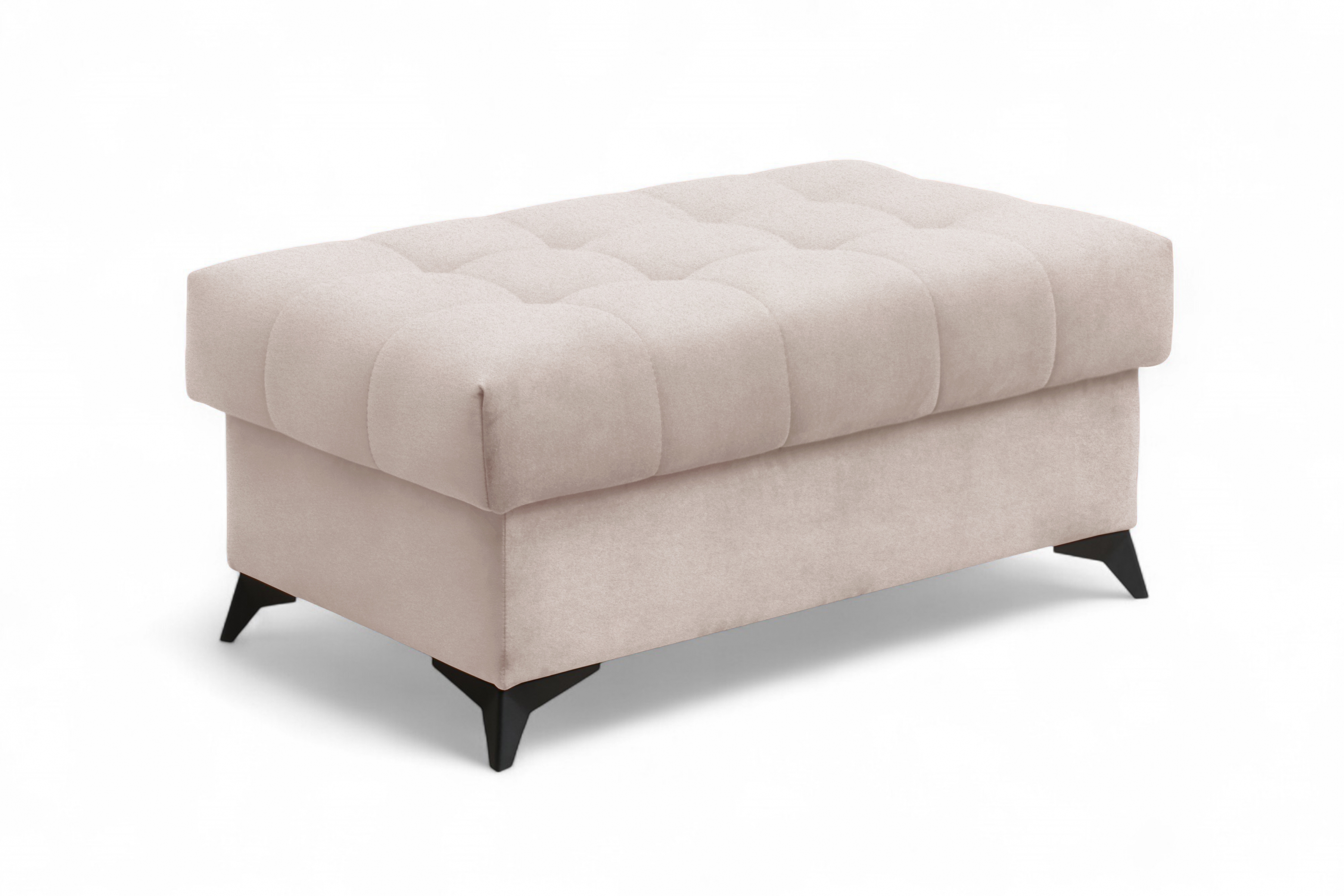 Taburet Dragonis s úložným prostorem - béžový žinylka Ditra New 20 Taburet čalouněná s úložným prostorem Dragonis - béžová šenil Ditra New 20