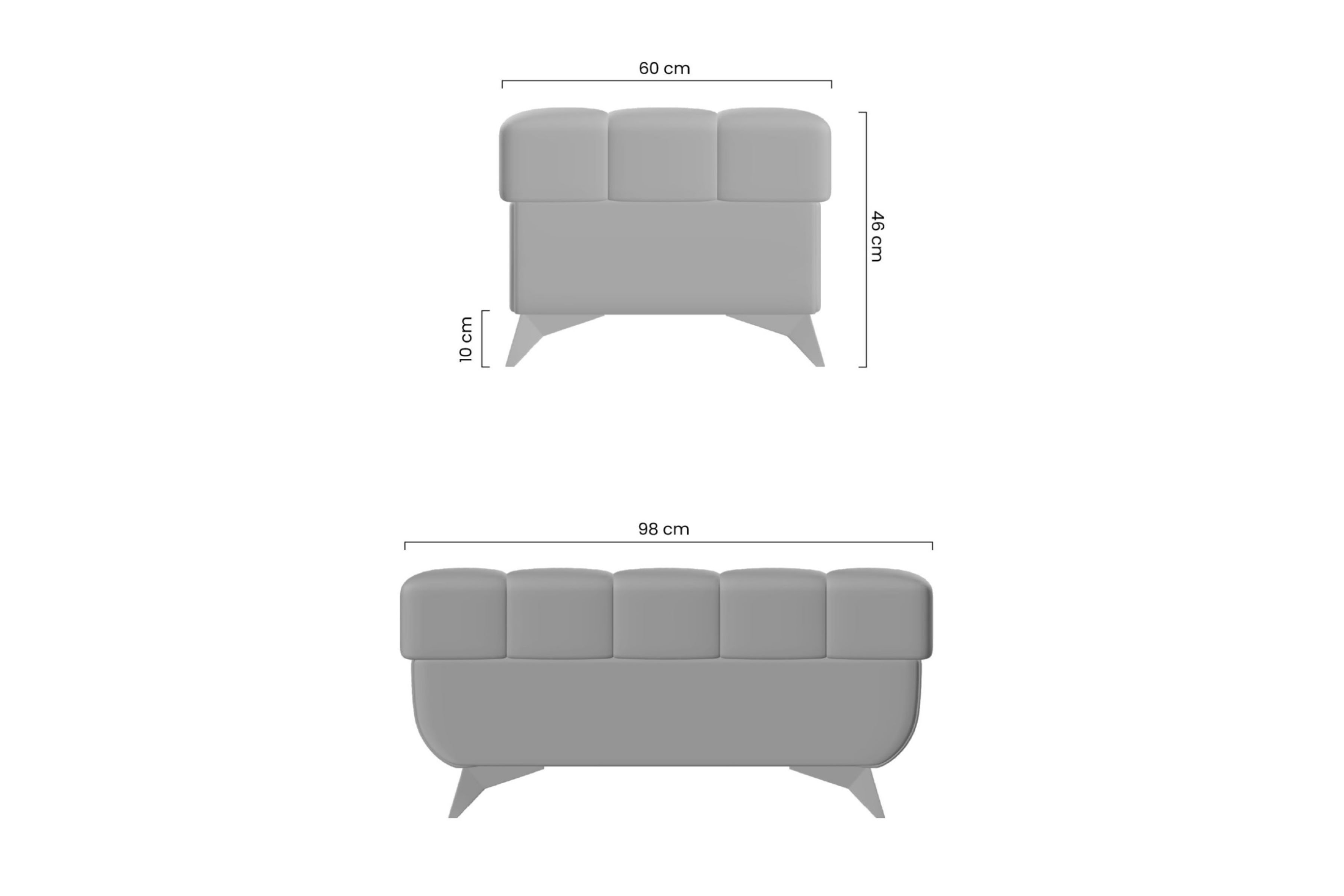 Taburet Dragonis s úložným prostorem - béžový žinylka Ditra New 20 Taburet čalouněná s úložným prostorem Dragonis - béžová šenil Ditra New 20