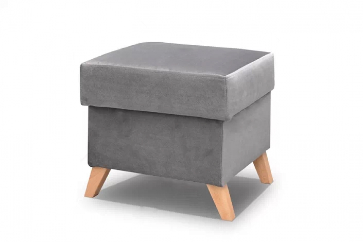 Taburetka s úložným priestorom Vanisa šedá Taburet vegas