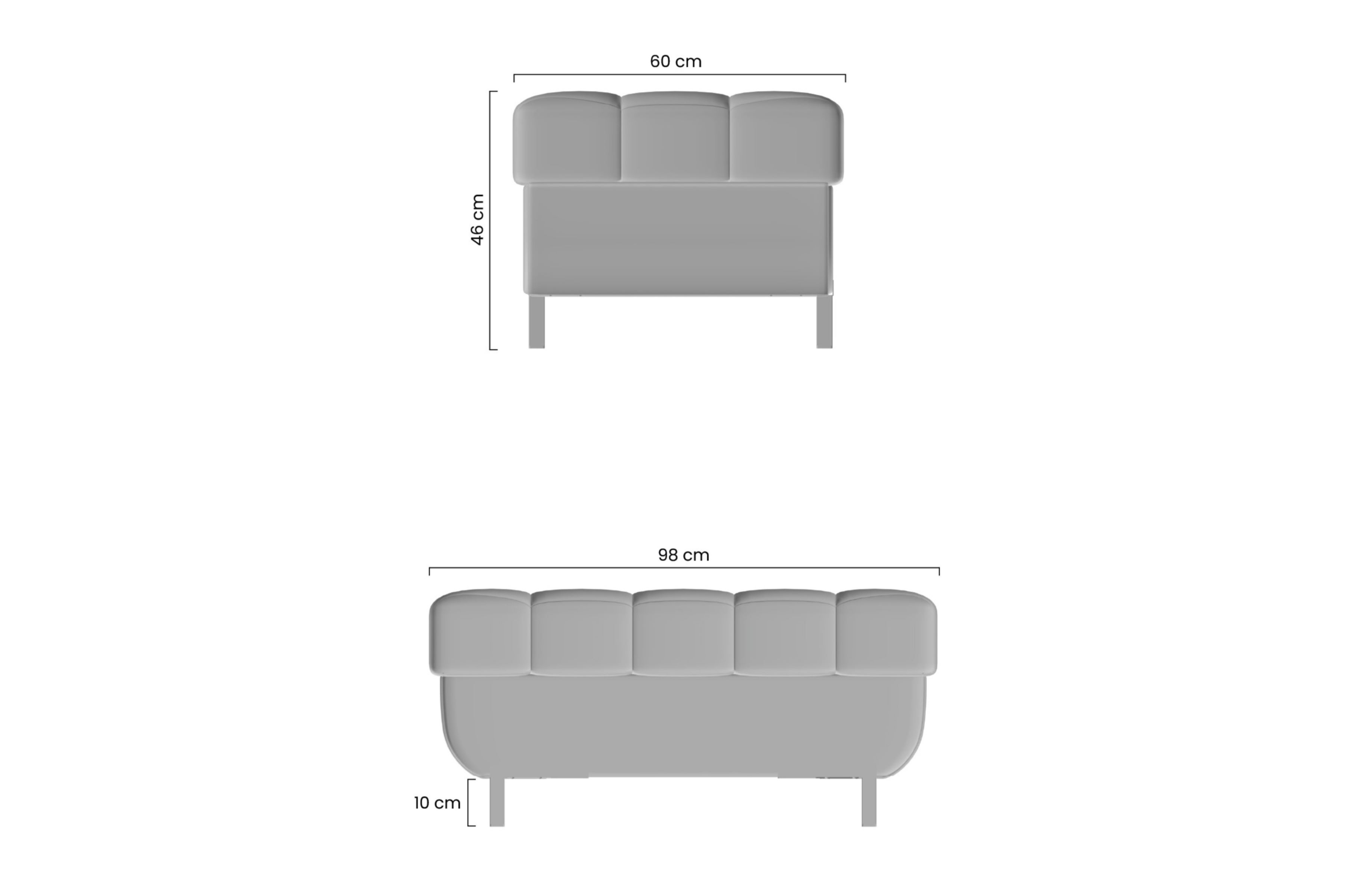 Čalouněný taburet s úložným prostorem Tyrion Taburet Tyrion čalouněná s úložným prostorem