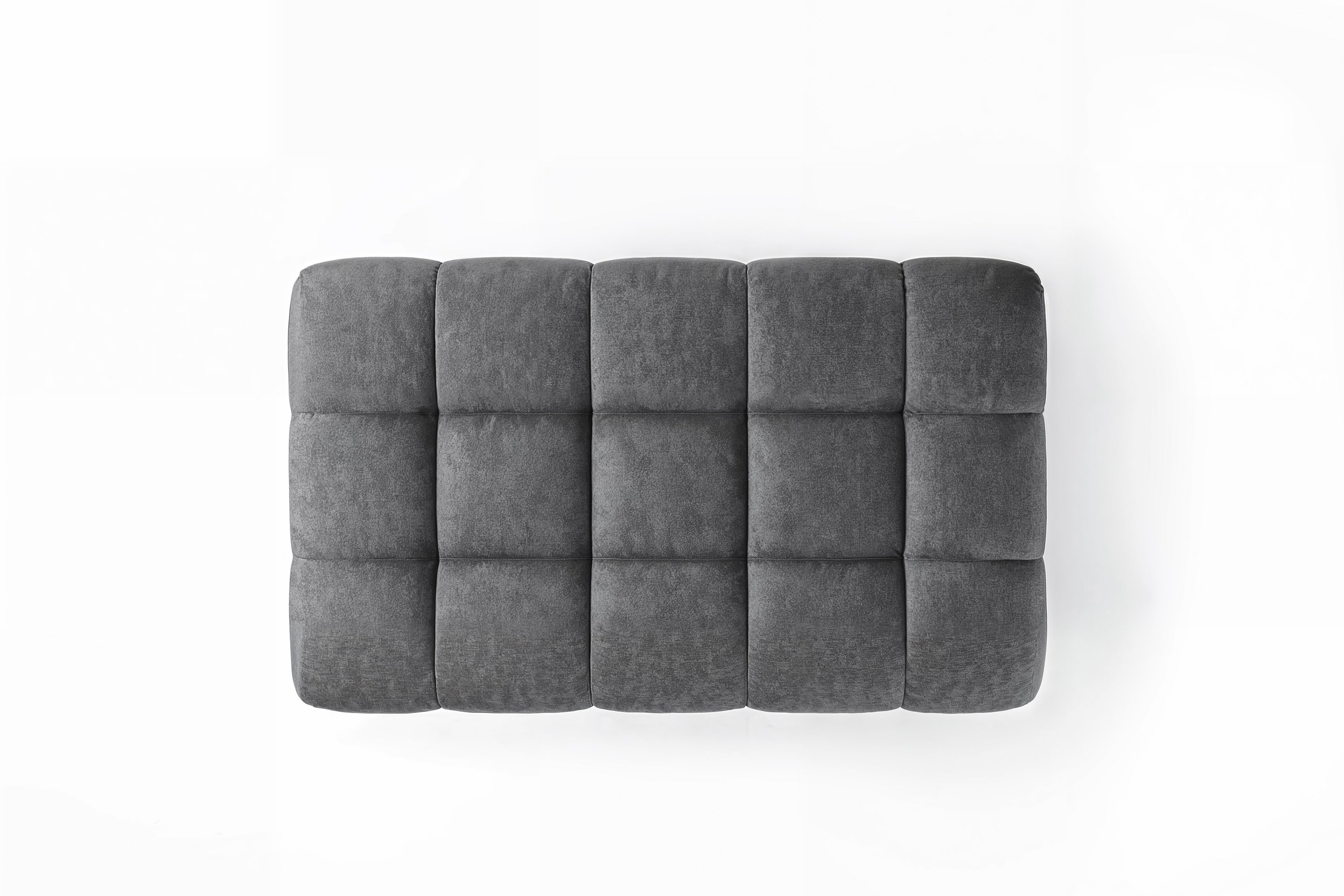 Taburet Valoris s vnútorným úložným priestorom - šedý ľahkočistiaci velúr Zetta 304 Taburet Valoris S vnútorným úložným priestorom- šedý zamat ľahkočistiaci Zetta 304