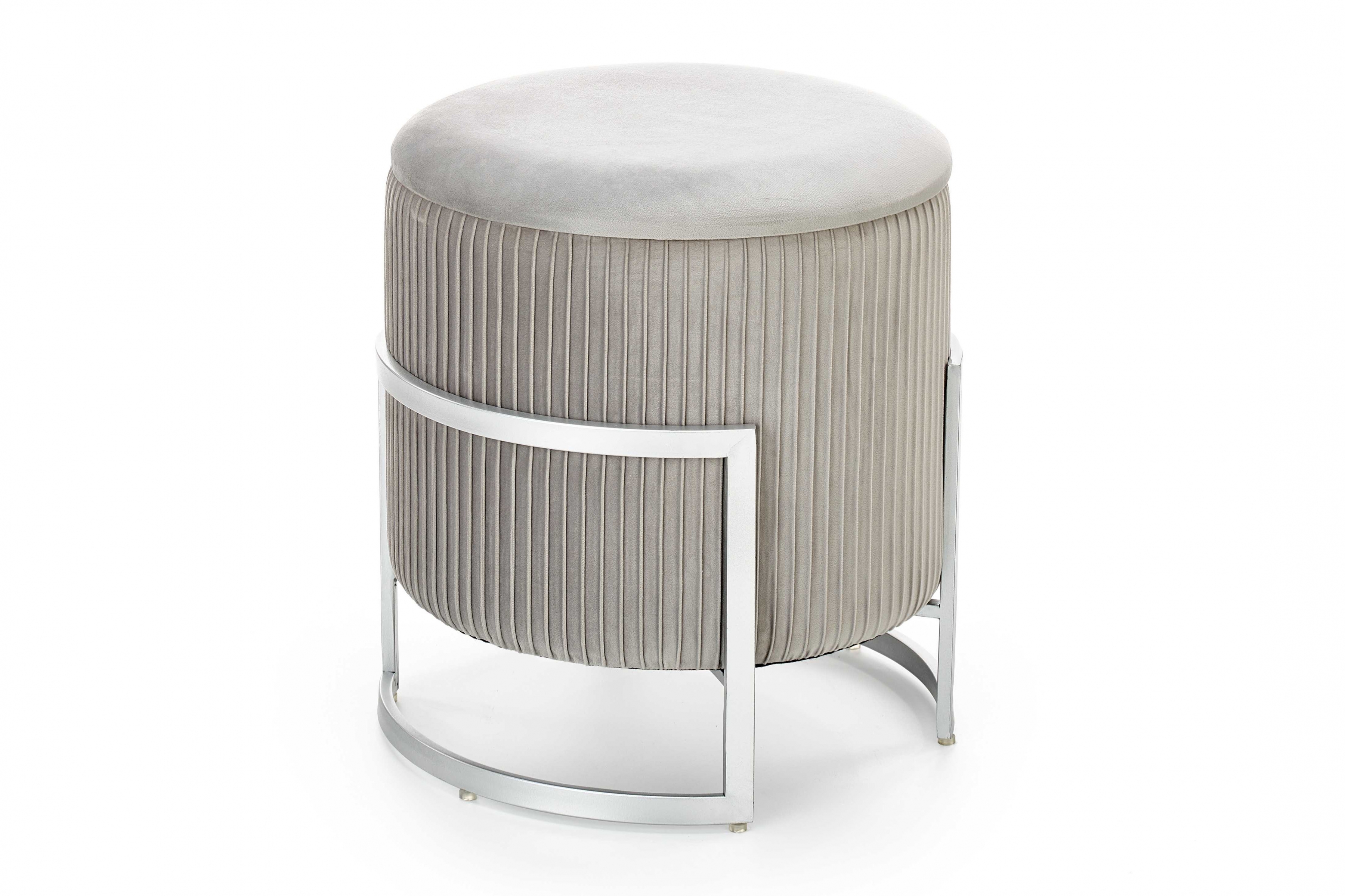 Taburet Cricket s úložným prostorem - světlý popel Taburet s úložným prostorem Cricket 40 cm - světlý popelavá