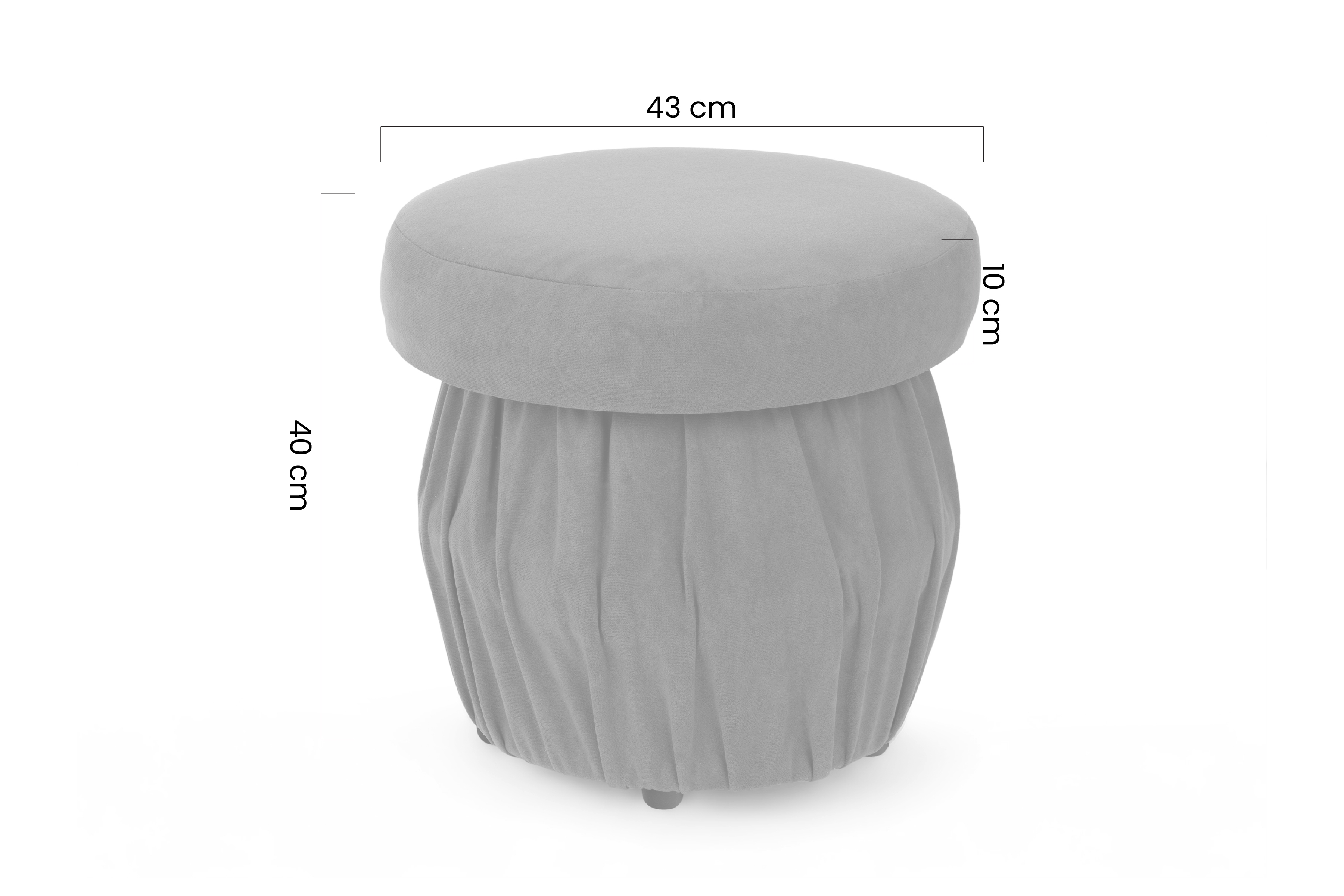 Taburetka s úložným priestorom Grzybek Taburet s úložným priestorom Grzybek