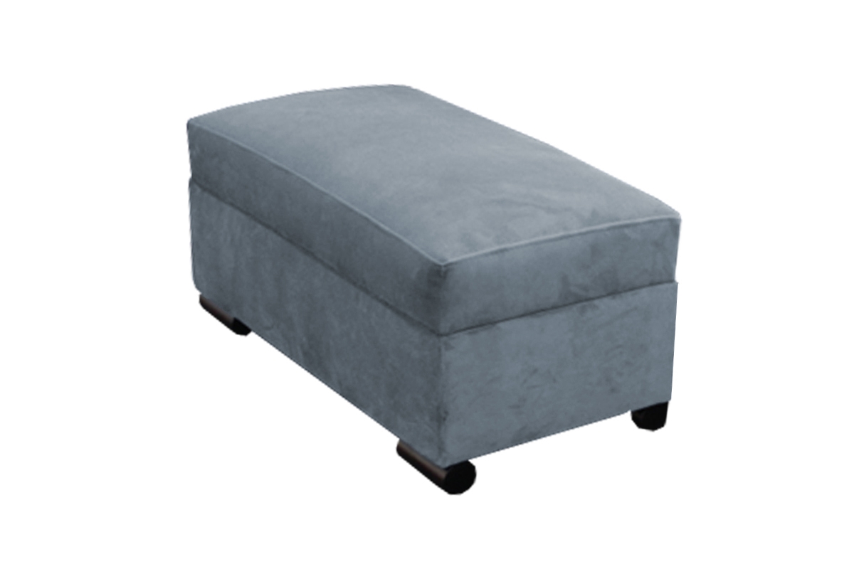 Taburet do obývacej izby Tokio Donna 17 - Koncovka Série  modrá šedá Taburet . 