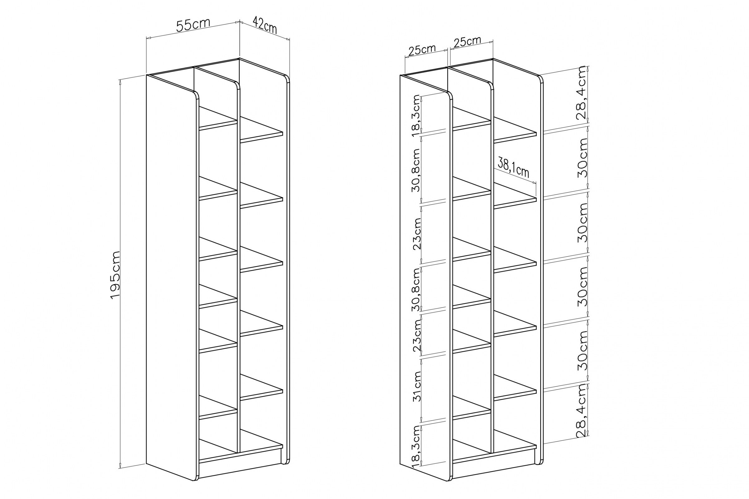 Regál Alessio 55 cm - béžová Pískový / dub olejowany Regál Alessio 4 - 55 cm - béžová Pískový / dub olejowany