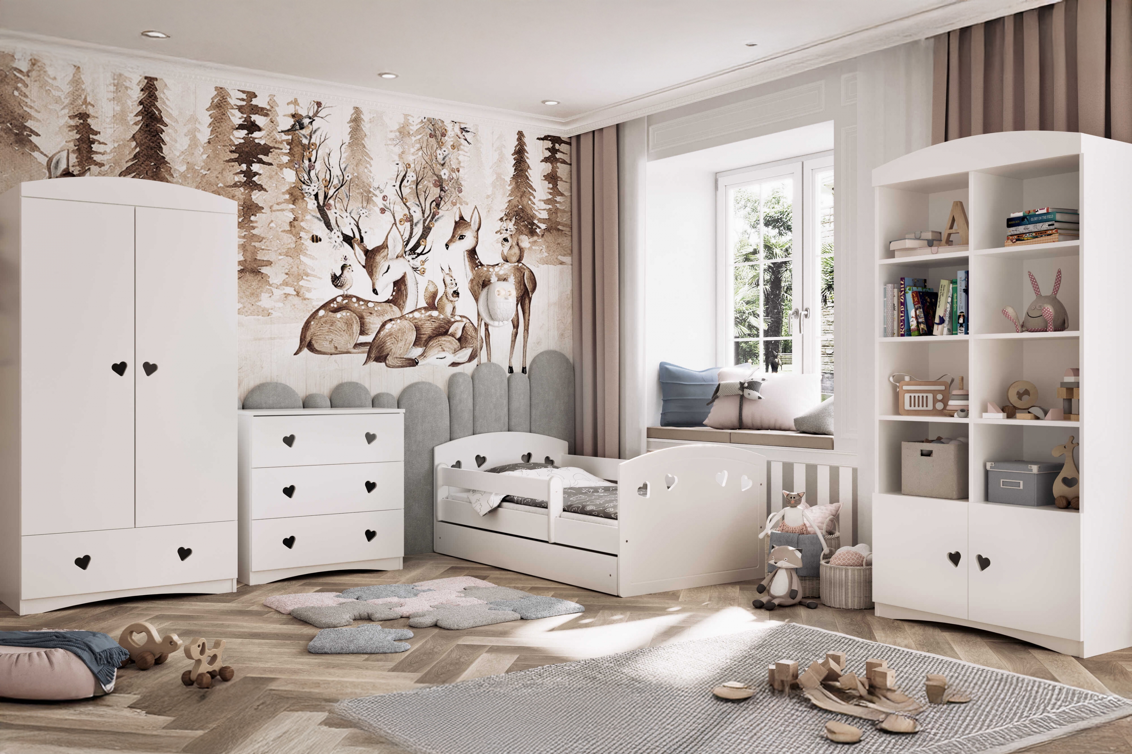 Dětský regál Pateri 90 cm - bílá Regál dětský Pateri 90 cm - bílá