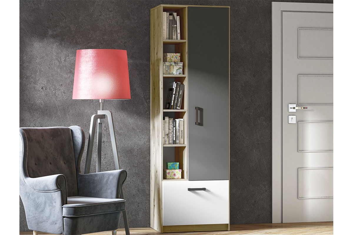 Regál Makat 03 jednodverový so zásuvkou Regál Pre mladých