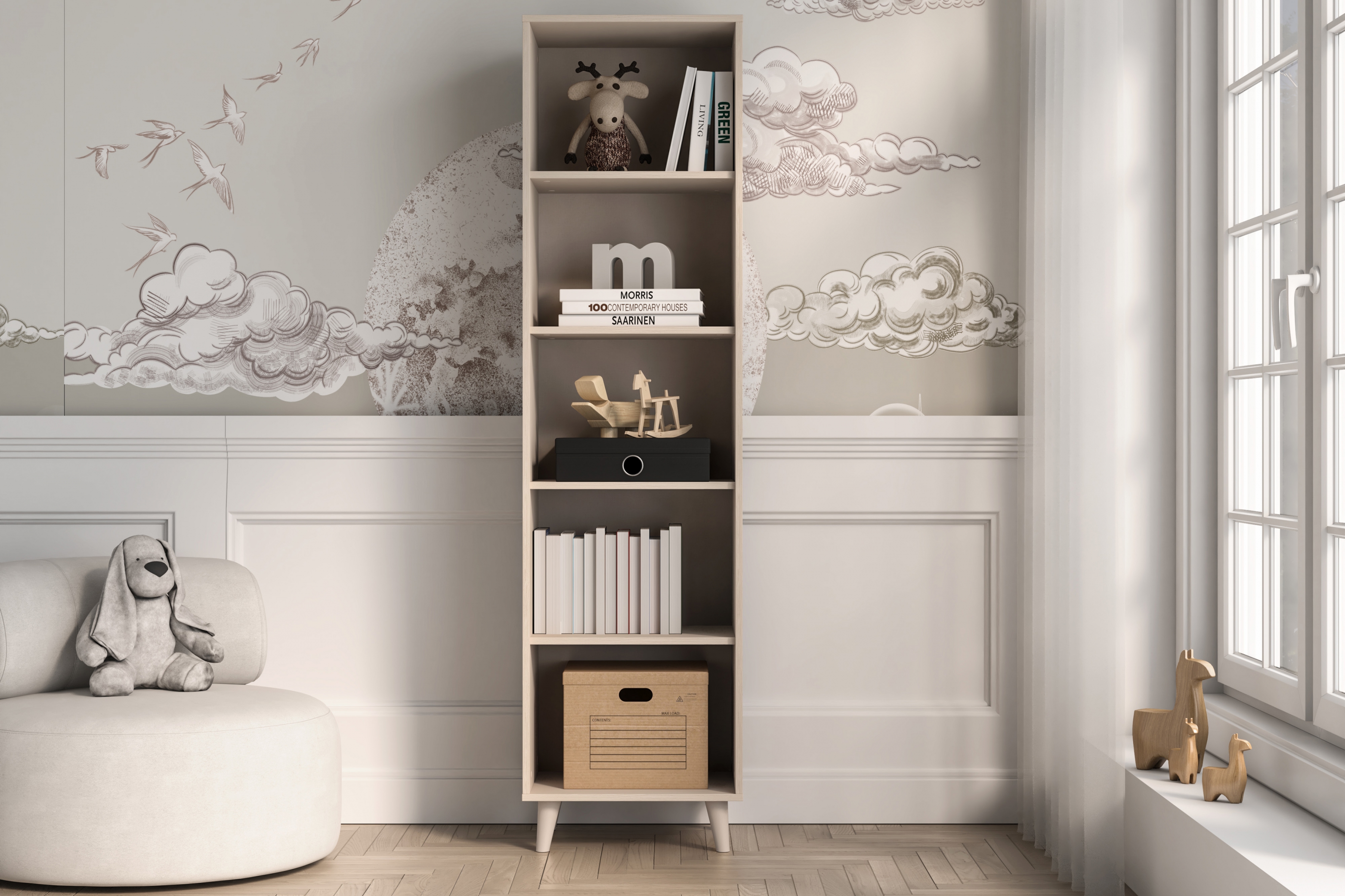 Dětský regál Marla 50 cm - pouštní písek Regál Marla 50 cm - piasek pustyni