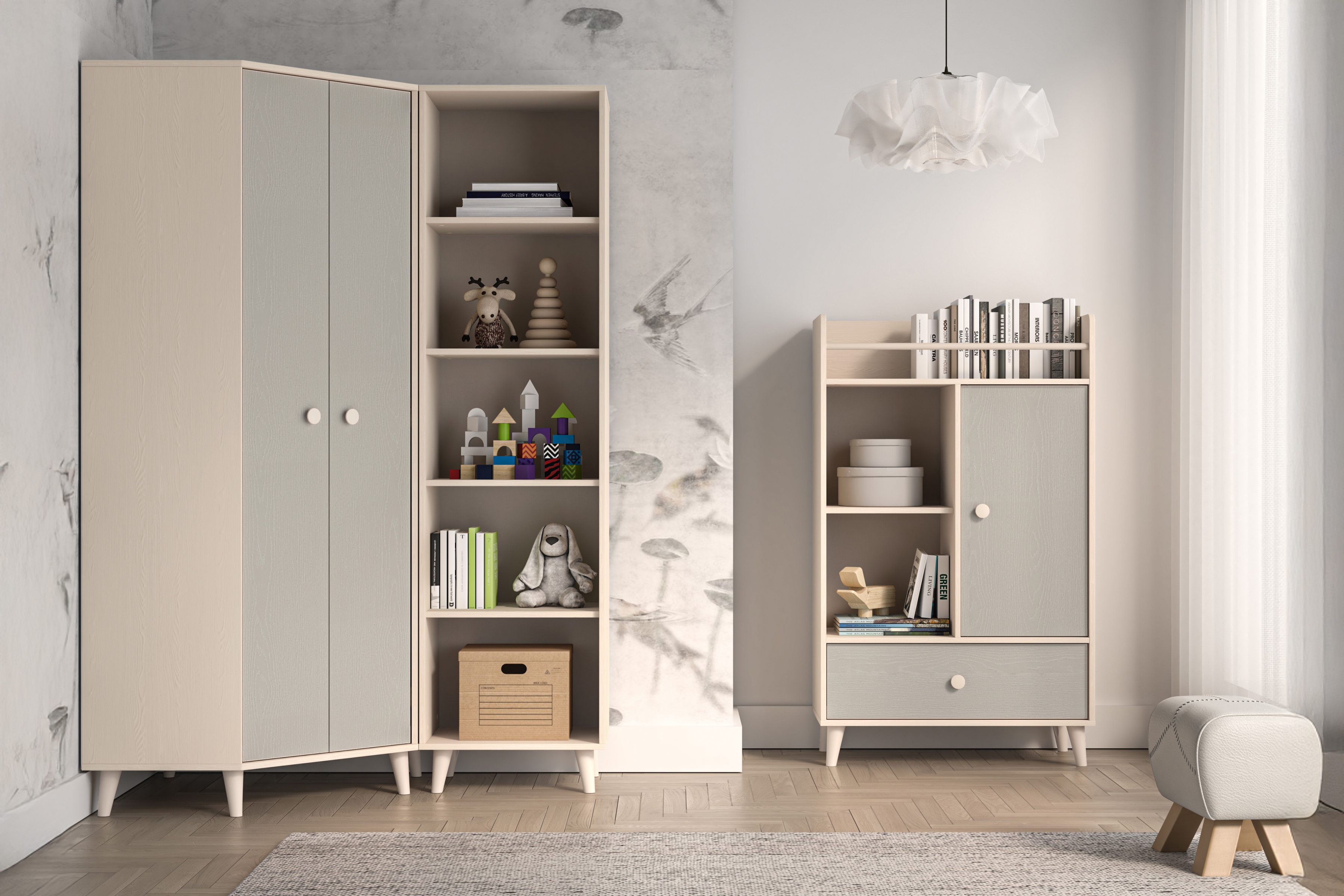 Dětský regál Marla 50 cm - pouštní písek Regál Marla 50 cm - piasek pustyni