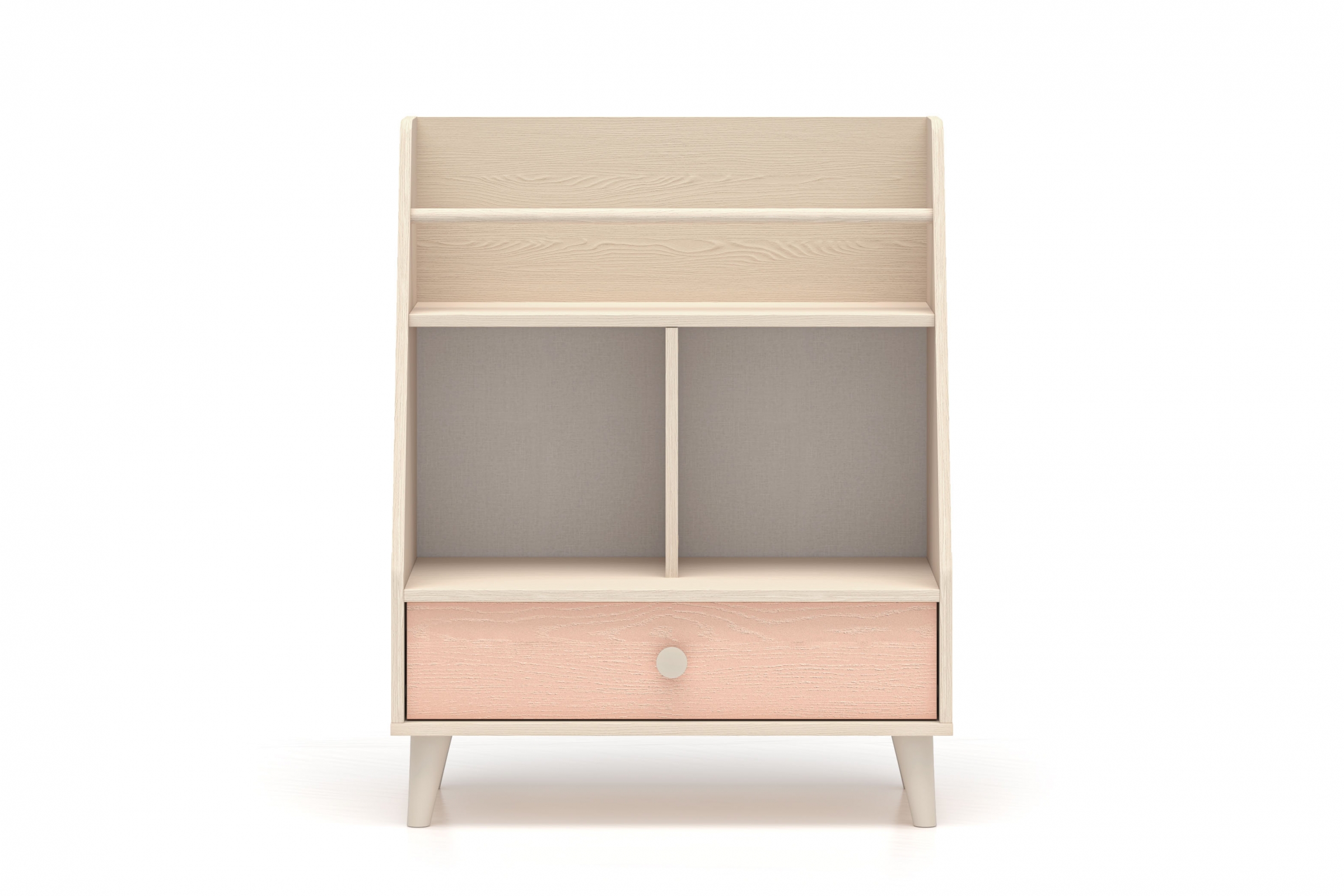 Dětský regál Marla 72 cm - pouštní písek / růžová Regál Marla 72 cm - piasek pustyni / millenial pink