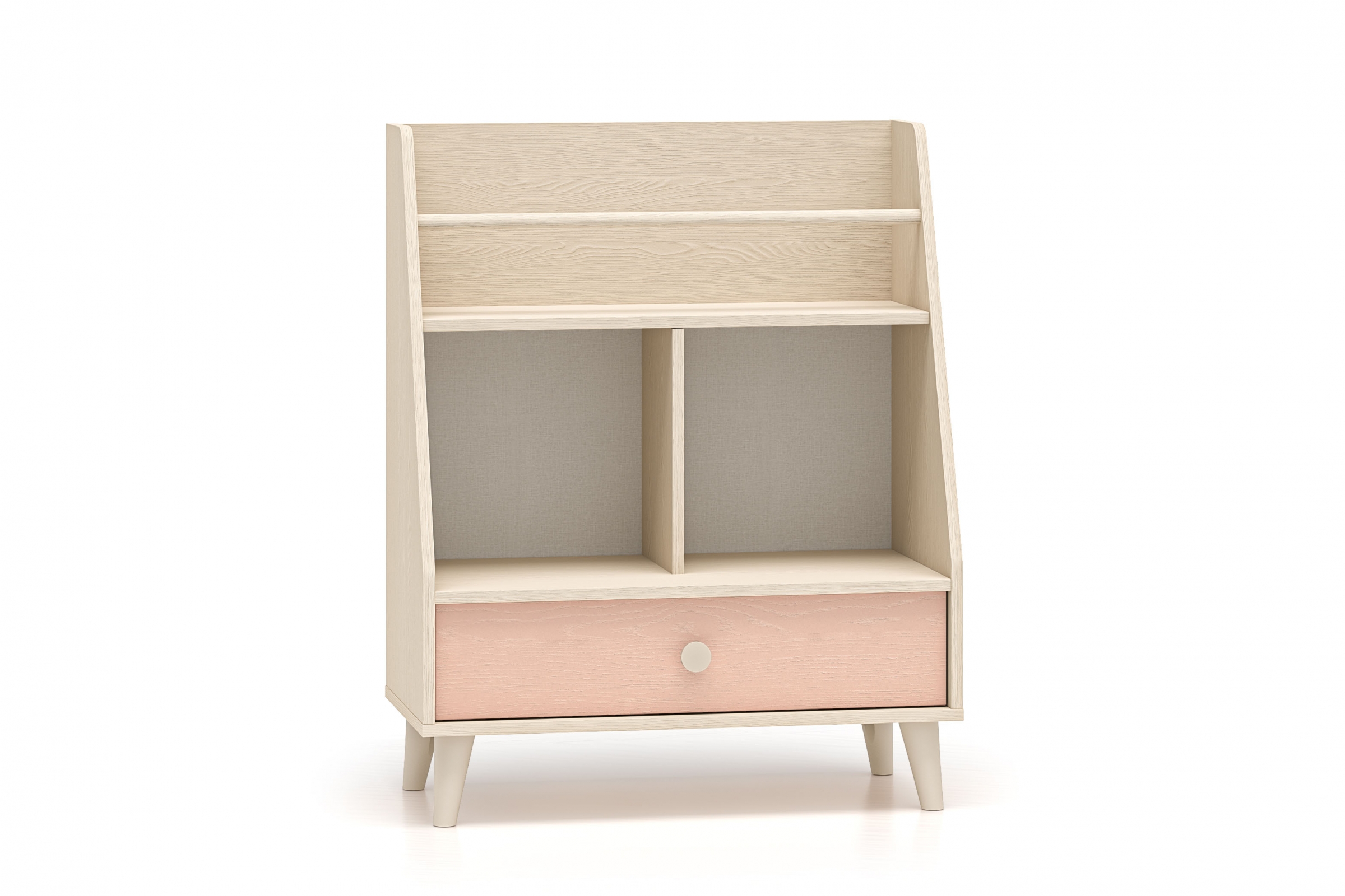 Dětský regál Marla 72 cm - pouštní písek / růžová Regál Marla 72 cm - piasek pustyni / millenial pink