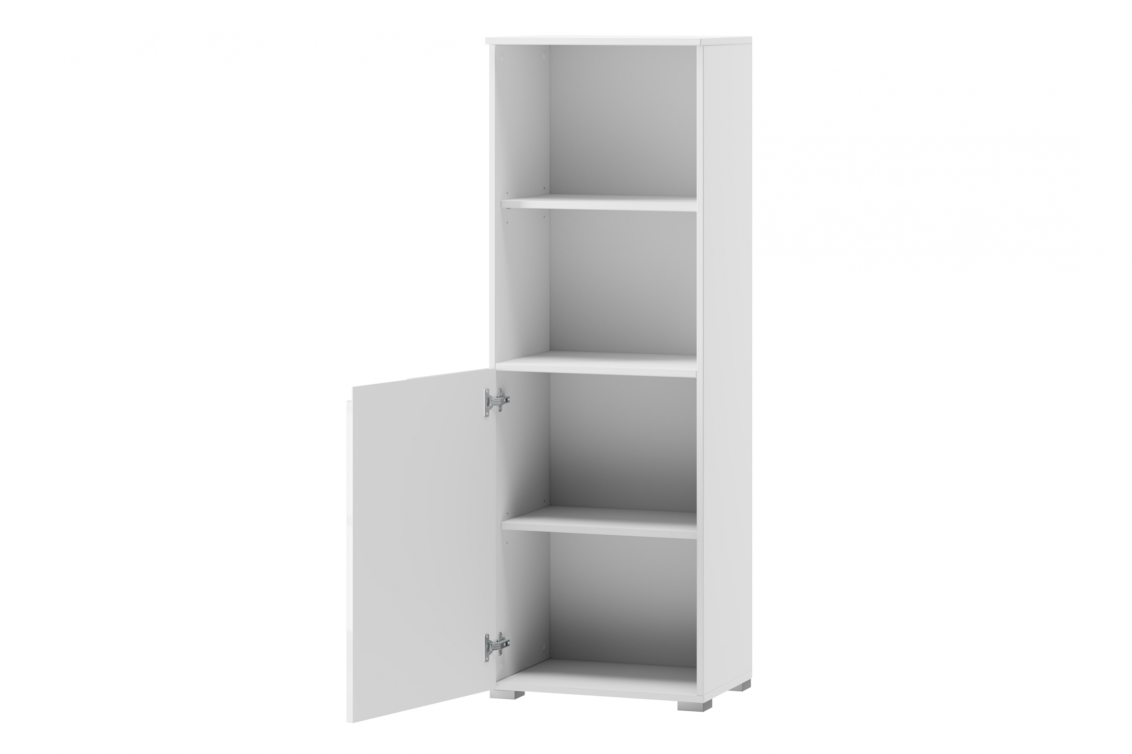 Regál Alwa 10 50 cm - bílý lesk Regál Selene 10 50 cm - Bílý lesk