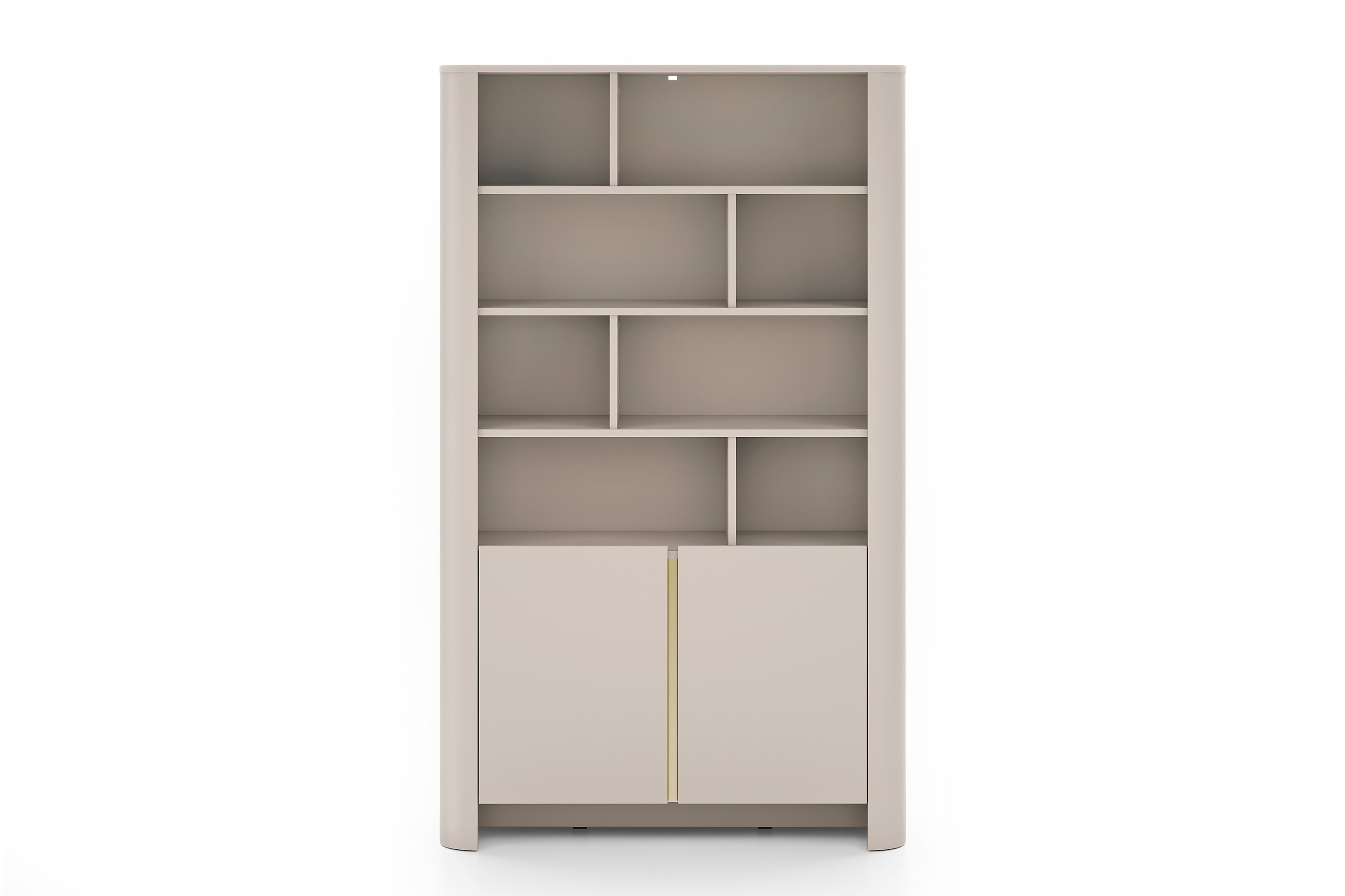 Regál Sorrenti 103 cm - kašmírová / zlatá Regál Sorrenti 103 cm - kašmír / zlaté