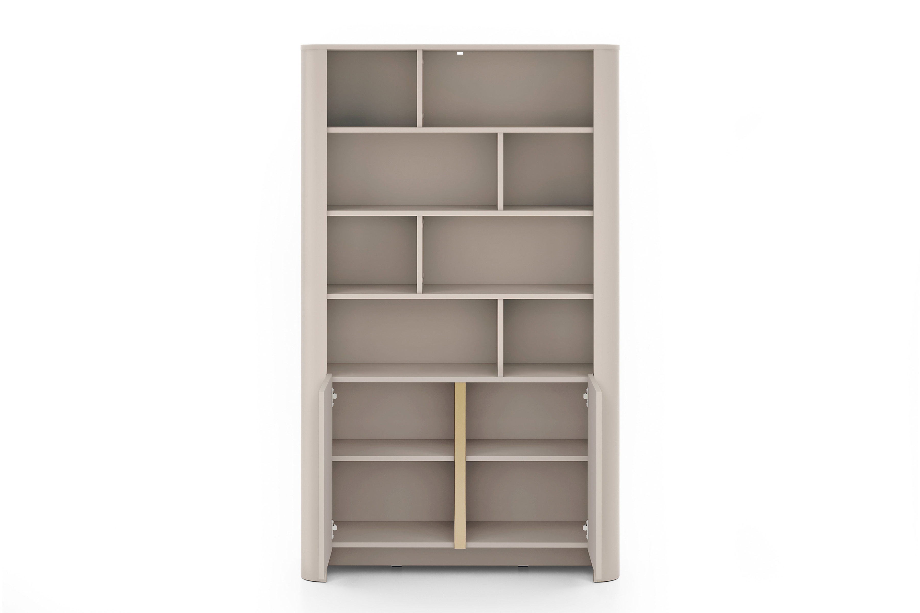 Regál Sorrenti 103 cm - kašmírová / zlatá Regál Sorrenti 103 cm - kašmír / zlaté