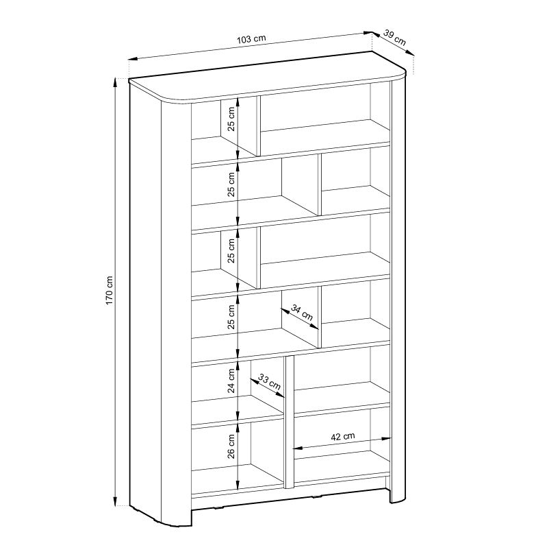 Regál Sorrenti 103 cm - kašmírová / zlatá Regál Sorrenti 103 cm - kašmír / zlaté