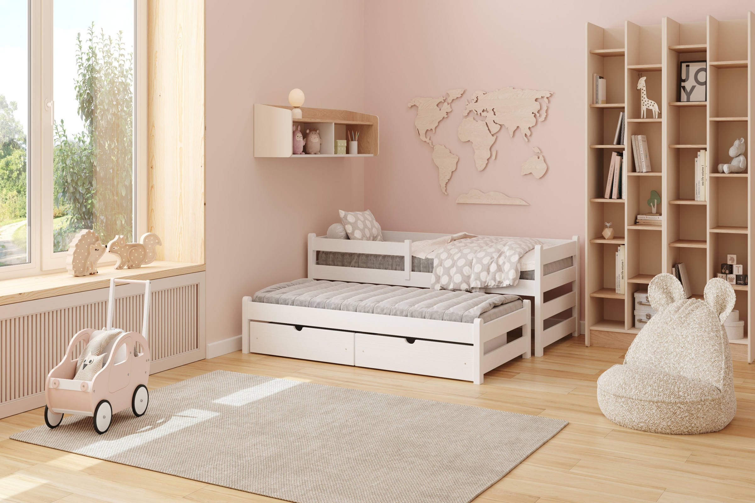 Regál Alessio 55 cm - béžová Pískový / dub olejowany Regál Wodi 55 cm - béžová Pískový / dub olejowany