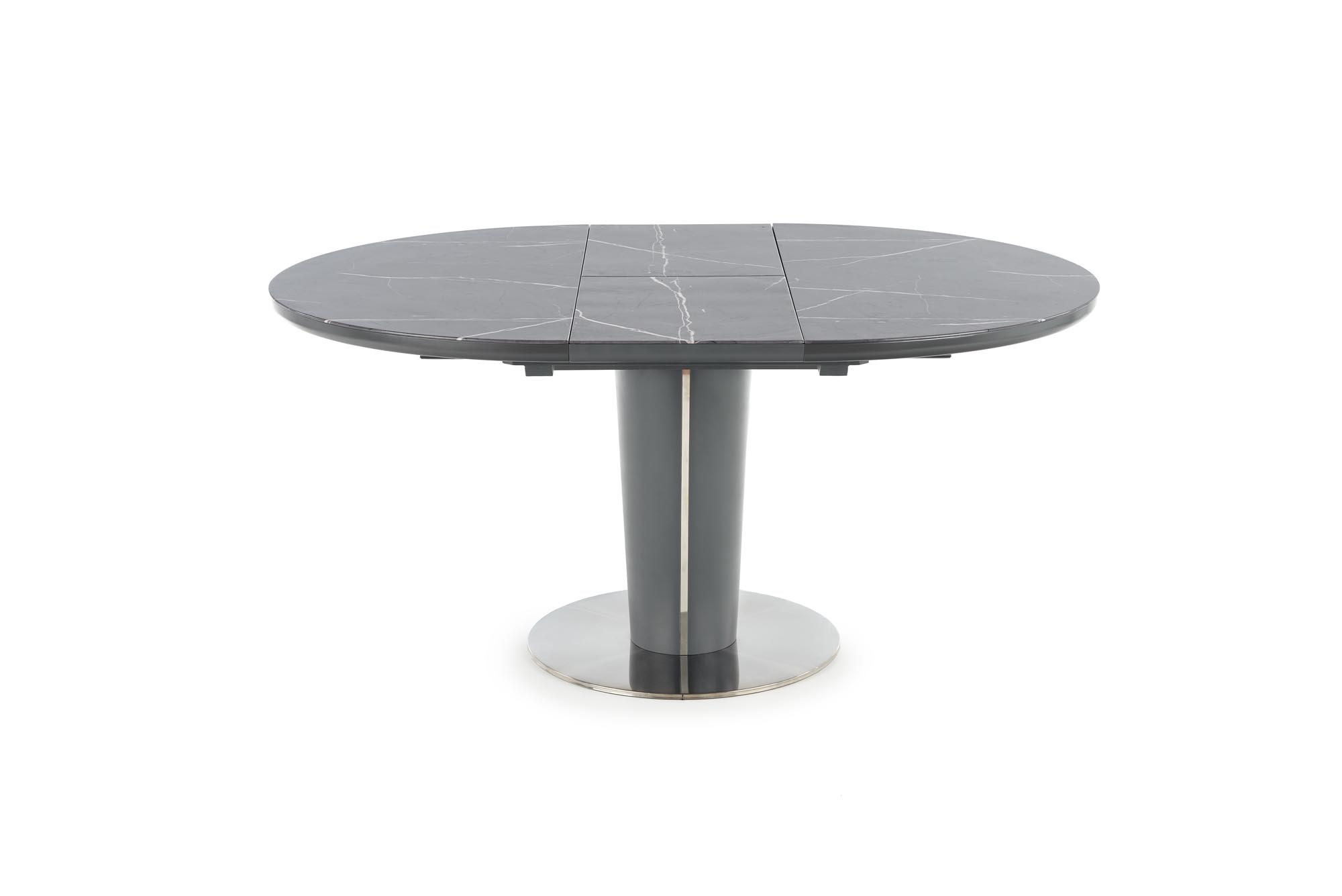 Rozkladací jedálensky stôl RICARDO - sivý mramor / strieborná ricardo Stôl rozkladany Popolový mramor