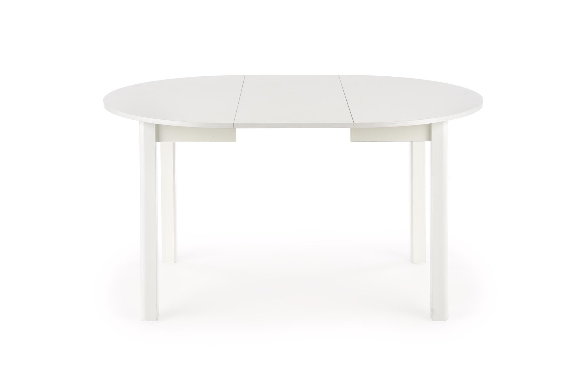 Okrúhly rozkladací stôl RINGO 102-142x102 cm - biela ringo Stôl Farba - Biely