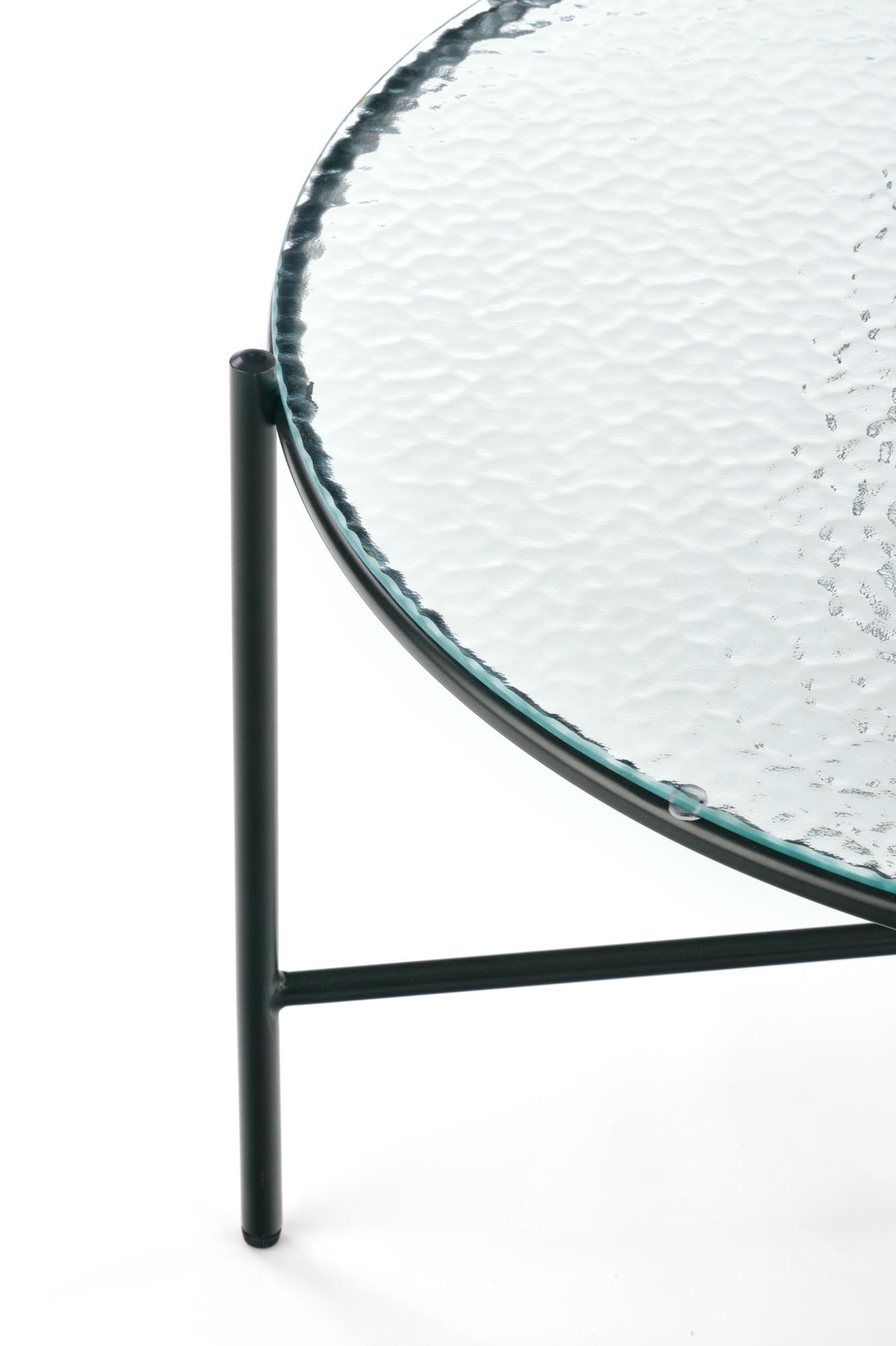 Konferenčný stolík ROSALIA 70 cm - priehľadné sklo / čierna rosalia Konferenčný stolík bezfarebná - Čierny