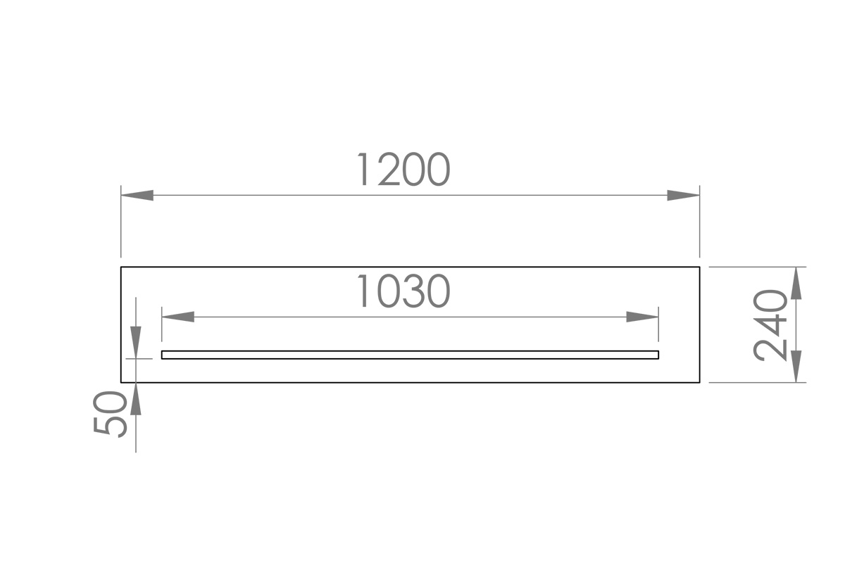 Nástěnná police Euras 08 - 120 cm - labrador police závěsná Forest 08 - labrador - Rozměry