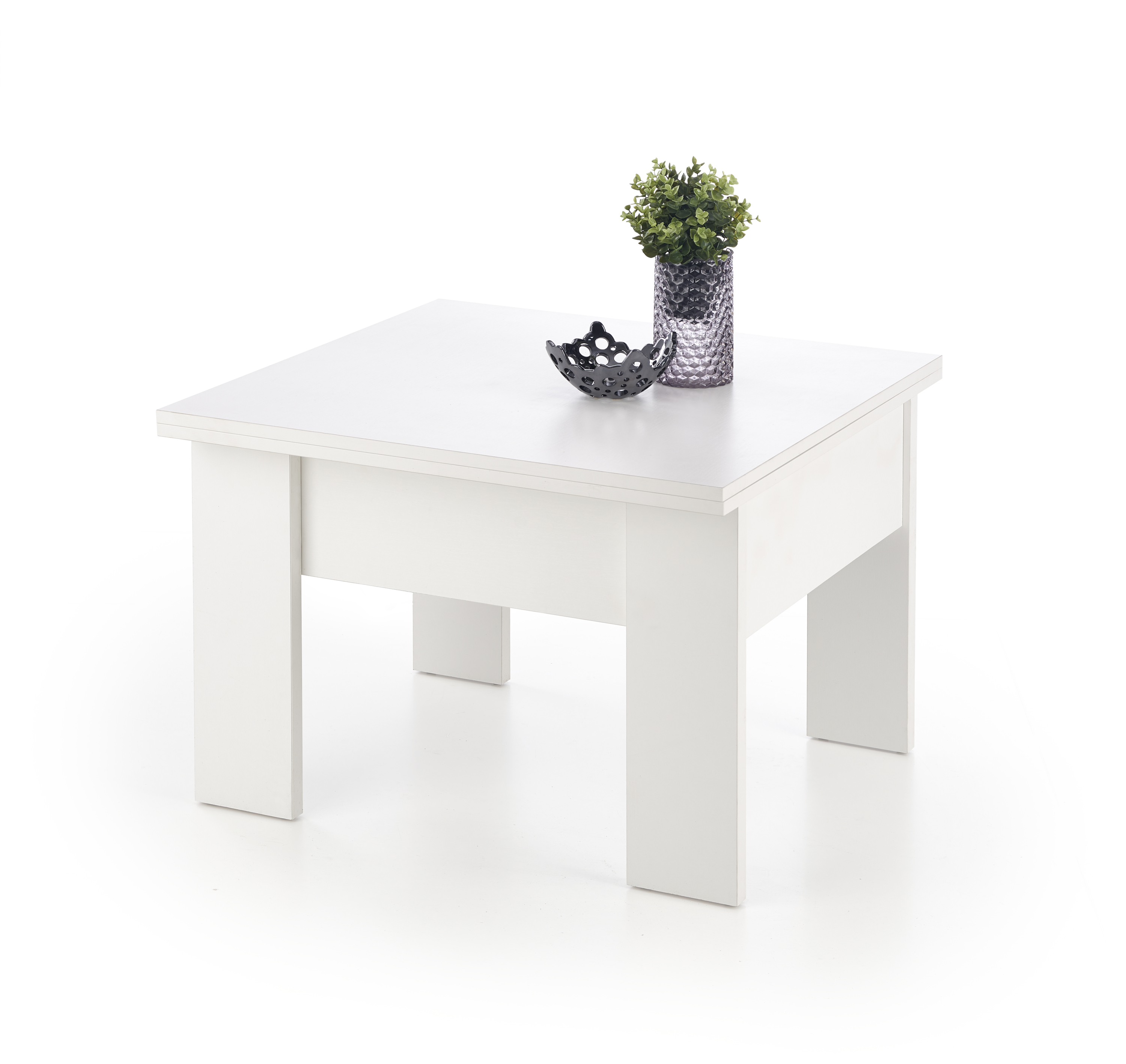SERAFIN összecsukható dohányzóasztal - fehér serafin Rozkládací konferenční stolek Barva Bílý