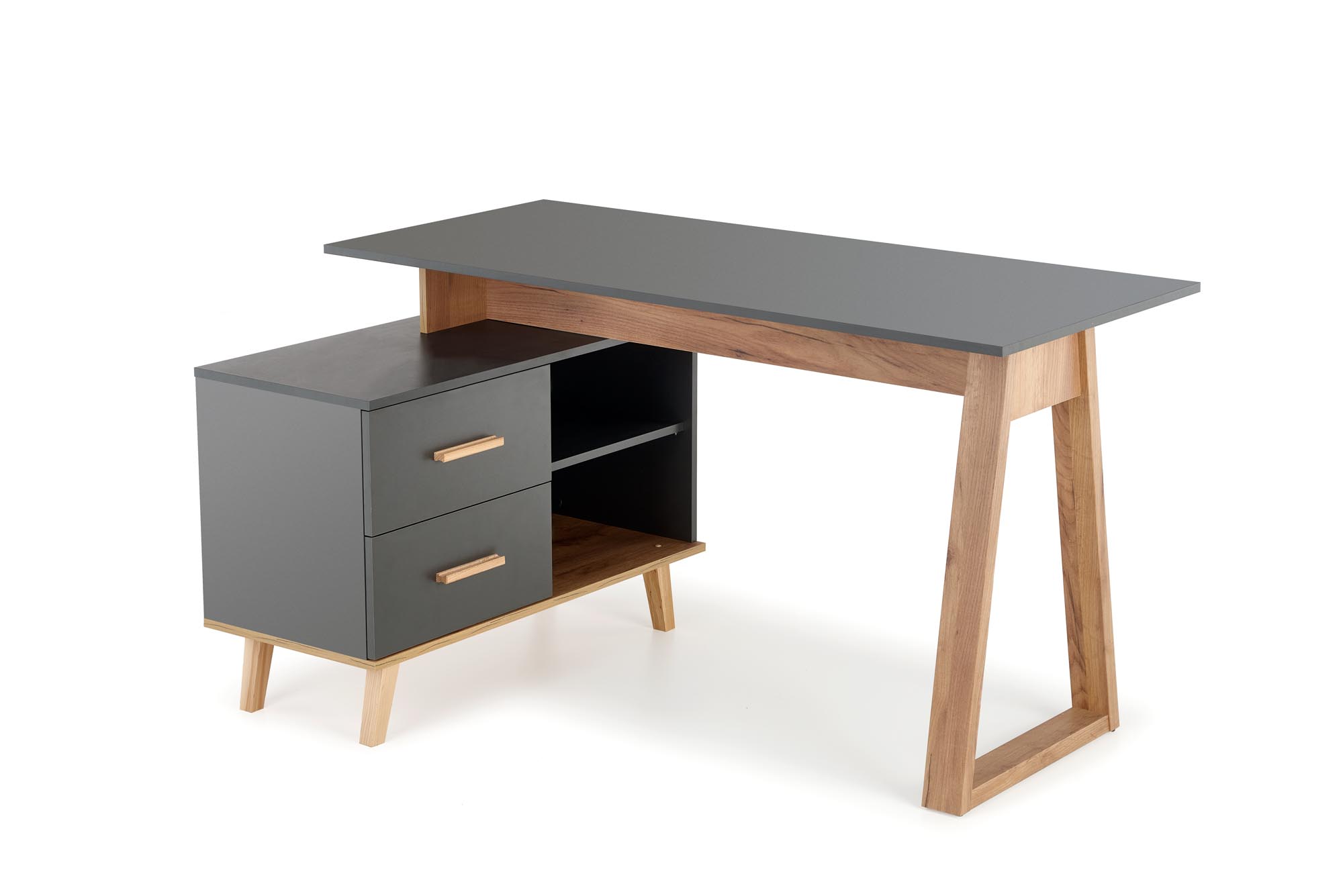 Písací stôl SERGIO XL - antracitová / dub wotan sergio xl Písací stôl Antracytová / d.wotan