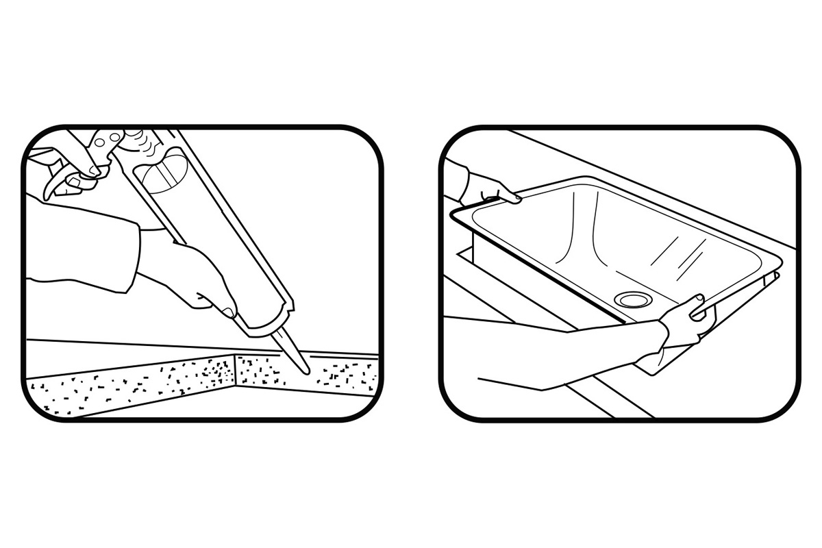 Silikón na kuch. dosku Sposob uzycia