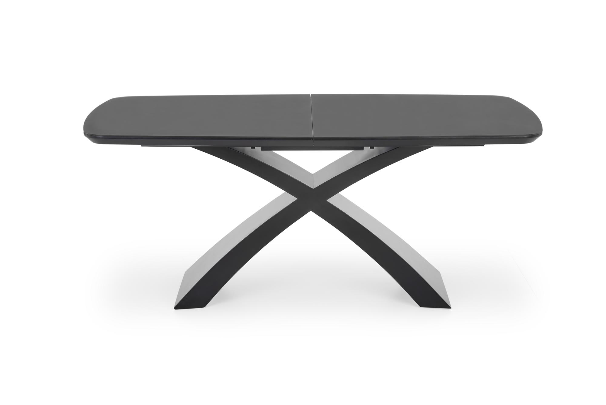 SILVESTRO összecsukható asztal, asztallap - sötét hamu, láb - fekete silvestro stůl rozkladany Deska - tmavý popel, noga - Fekete