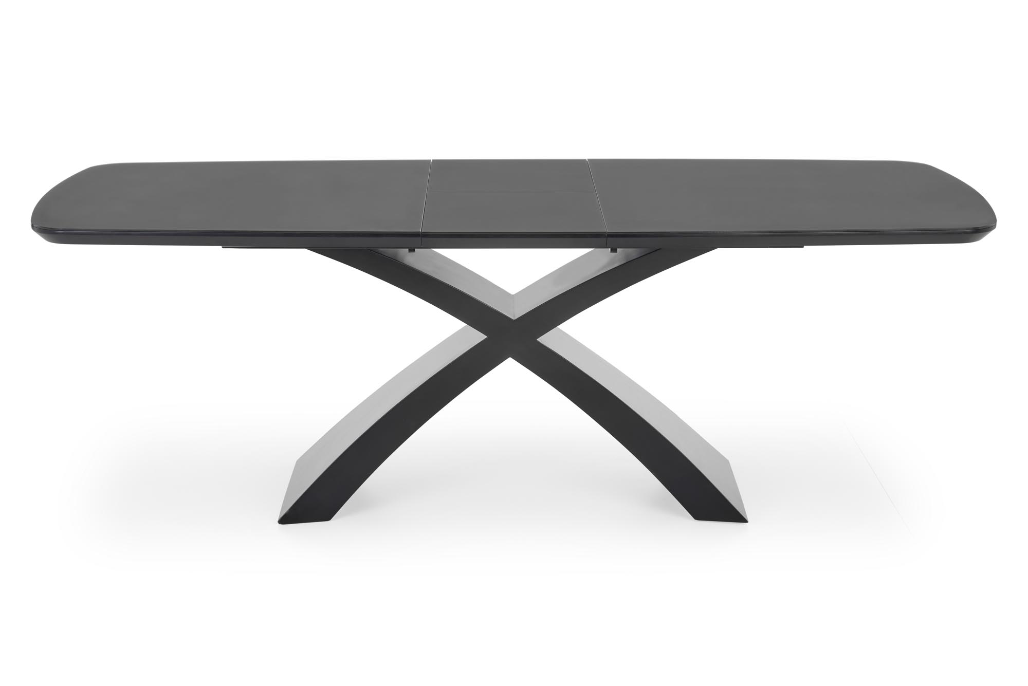 SILVESTRO összecsukható asztal, asztallap - sötét hamu, láb - fekete silvestro stůl rozkladany Deska - tmavý popel, noga - Fekete