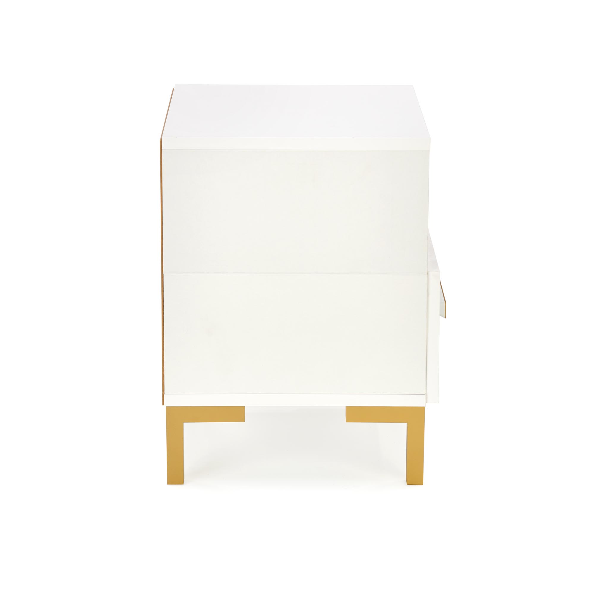 SILVIA Noční stolek, Bílý - Žlutý silvia Noční stolek, Bílý - Žlutý
