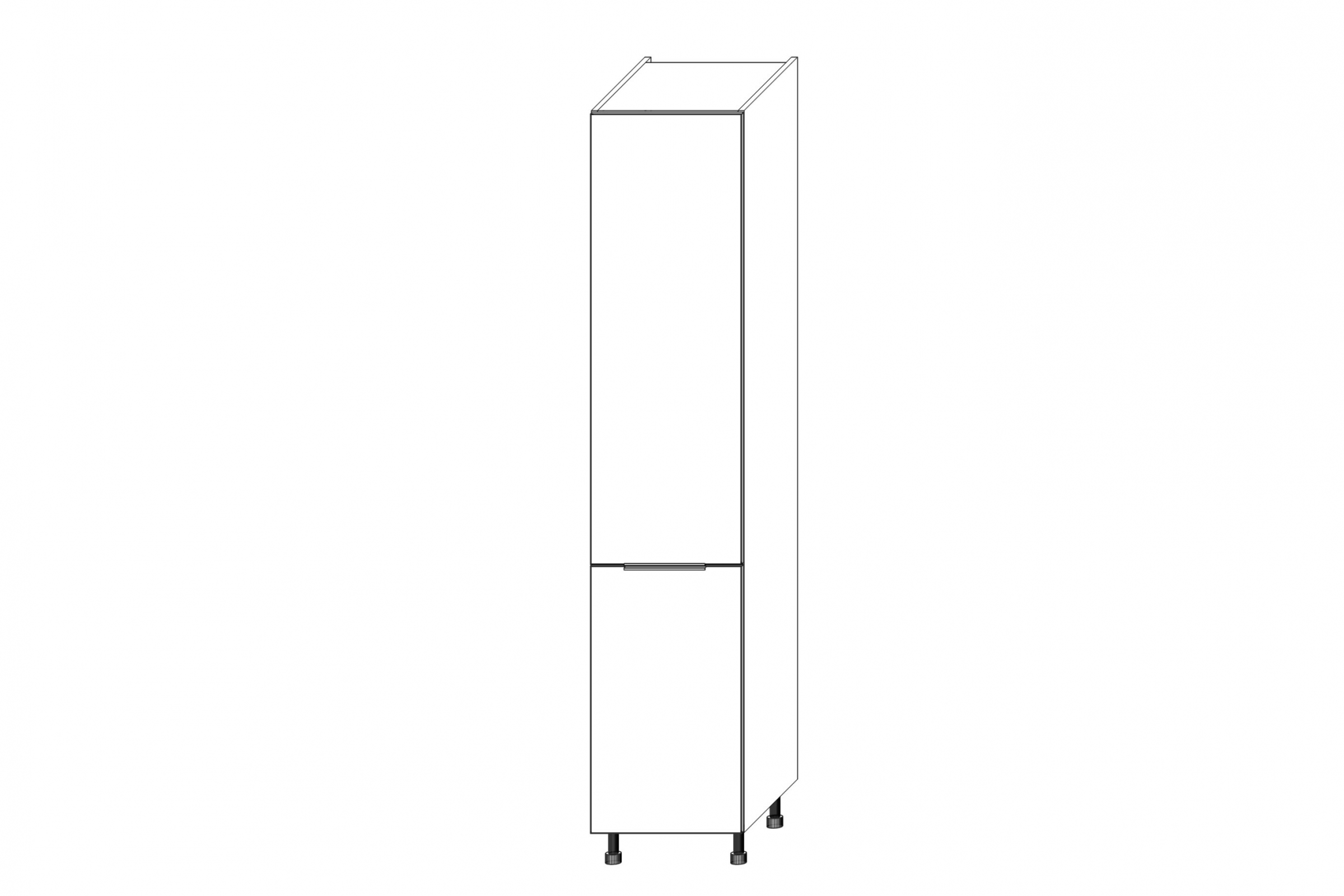 KAMMONO SCMAX40 - Skrinka s košíkom cargo MAX - P2 i K2 BLACK regál Kuchynský  KAMMONO K2 SCMAX40 s košíkom cargo