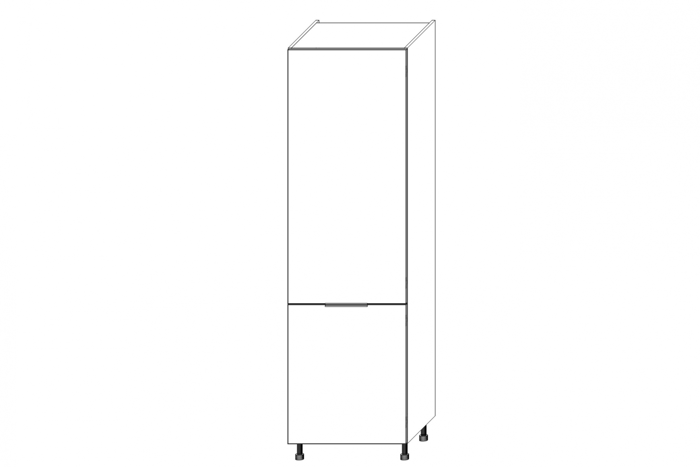 KAMMONO SD60D2/71 - Skrinka - P2 i K2 BLACK regál Kuchynský  KAMMONO K2 SD60D2/71 dvojdverový