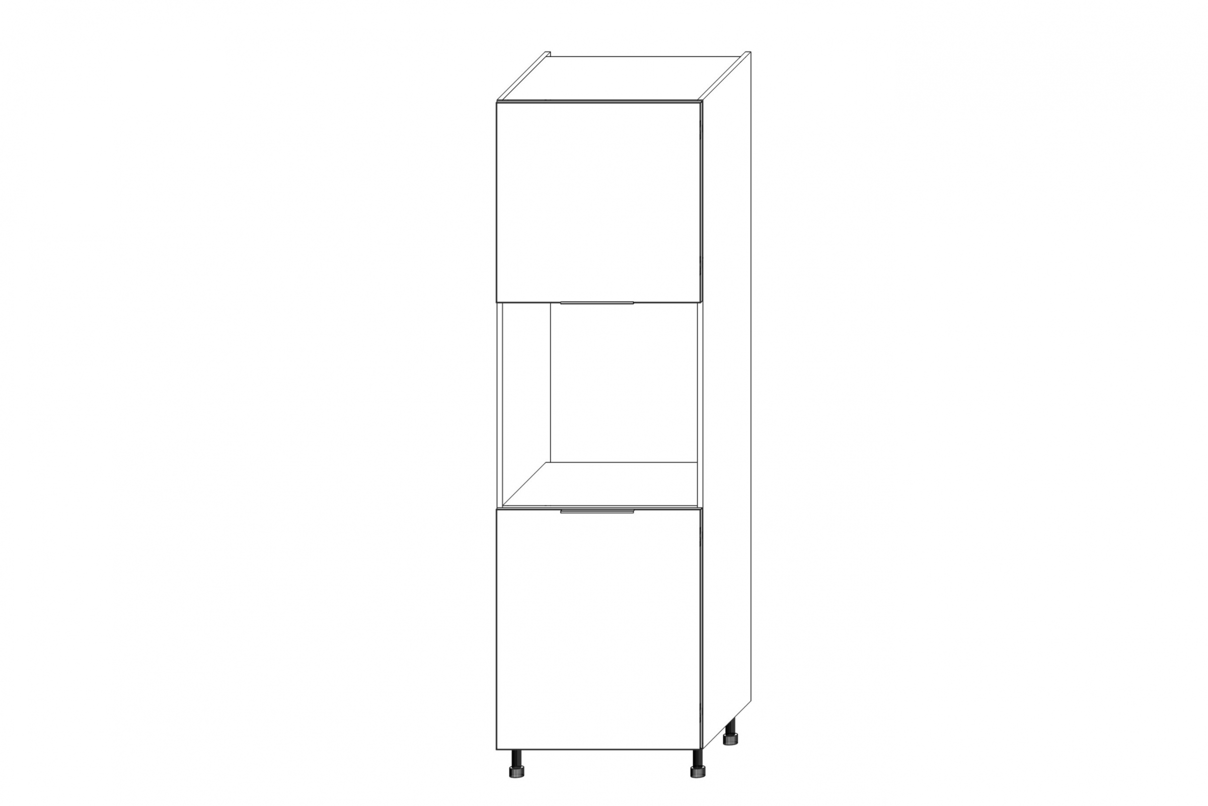 Vysoká kuchyňská skříň Kammono K2 SDP60 pro vestavbu trouby vysoká skříňka kuchenny KAMMONO K2 SDP60 pro zabudowy piekarnika