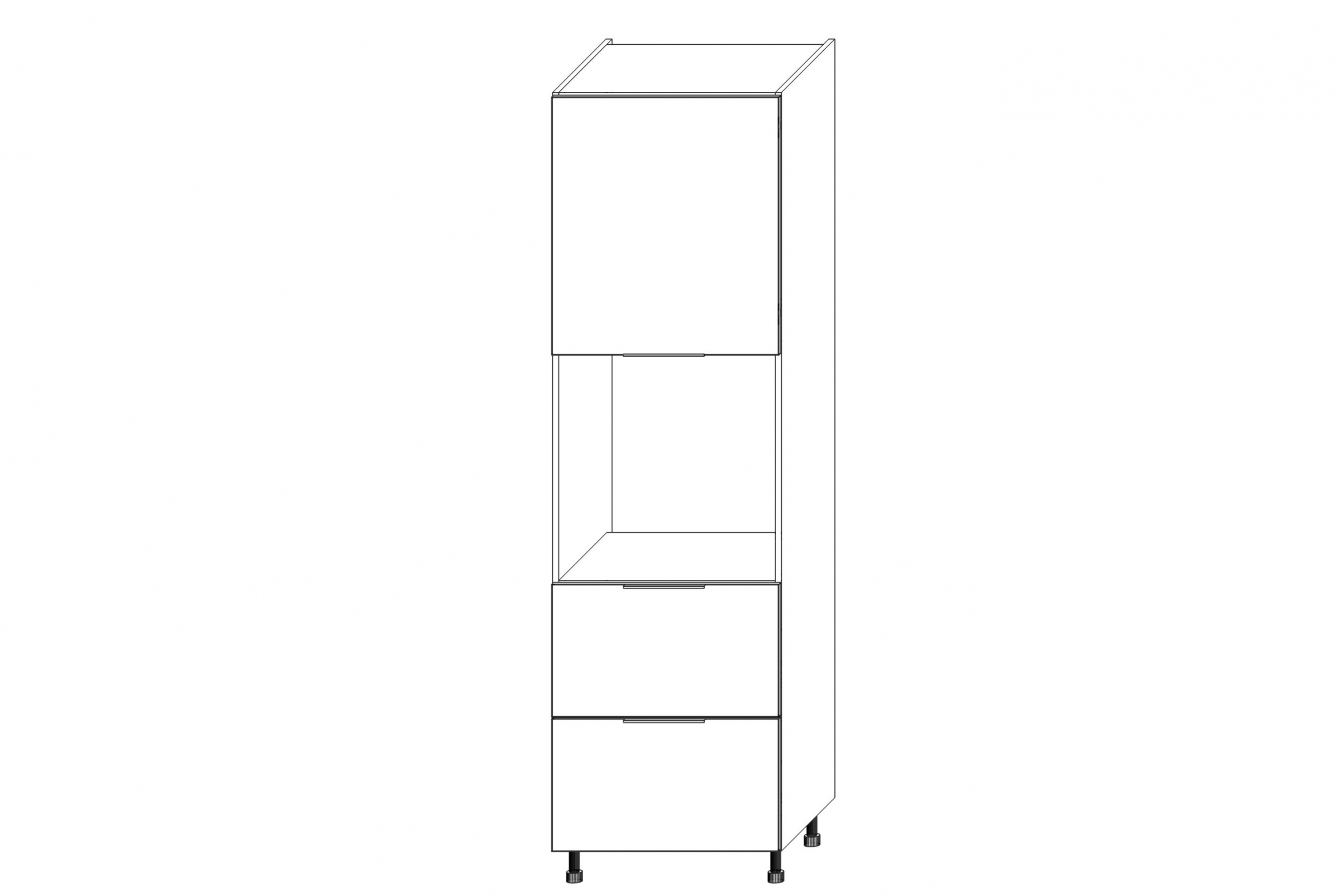 Vysoká kuchyňská skříň Kammono K2 SDP60SS2/71 pro vestavbu trouby vysoká skříňka kuchenny KAMMONO K2 SDP60SS2/71 pro zabudowy piekarnika