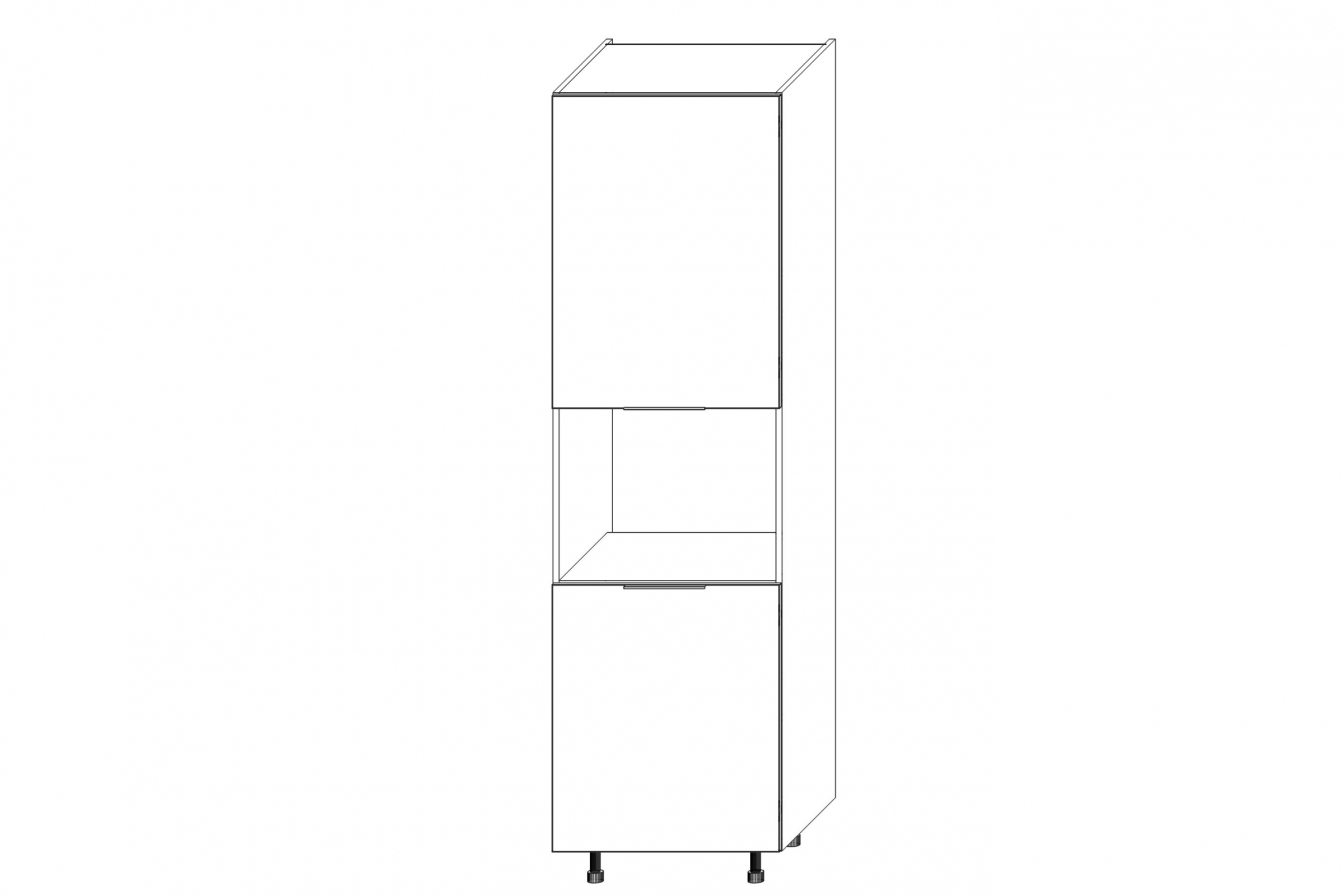 Vysoká kuchyňská skříň Kammono K2 SDPK60/71 pro vestavbu kompaktní trouby vysoká skříňka kuchenny KAMMONO K2 SDPK60/71 pro zabudowy kompaktowego piekarnika