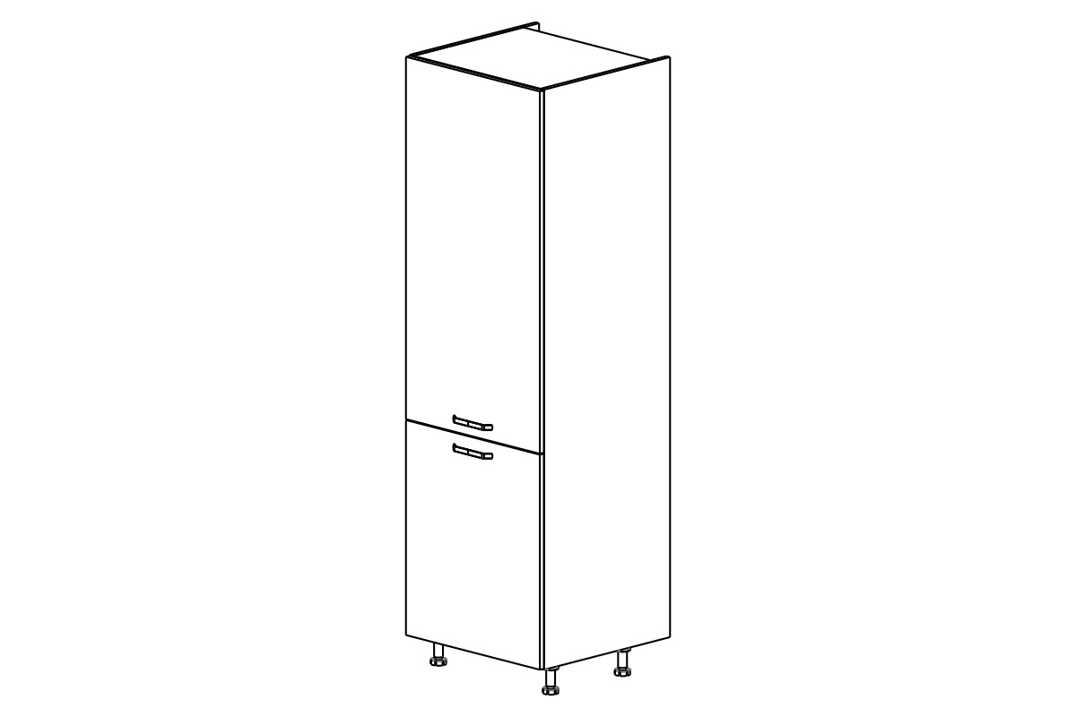 regál Kuchynský  KAMMONO P2 SD60D2 dvojdverový regál Kuchynský  KAMMONO P2 SD60D2 dvojdverový