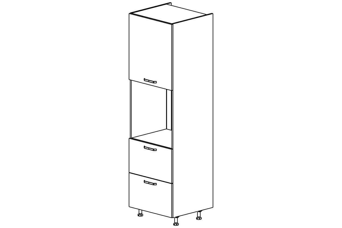 regál Kuchynský  KAMMONO P2 SDP60SS2/71 pre vstavanu ruru regál Kuchynský  KAMMONO P2 SDP60SS2/71 pre vstavanu ruru