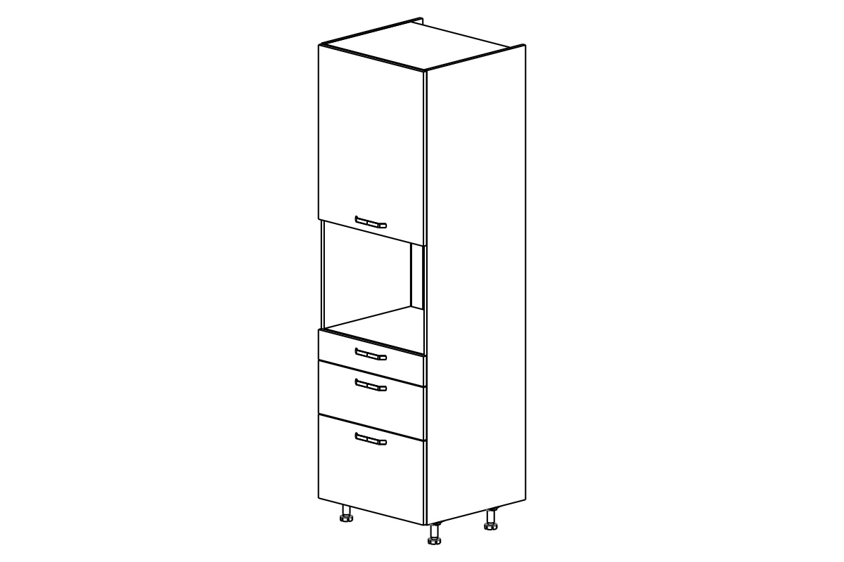 vysoká skříňka kuchenny KAMMONO P2 SDPK60SS3 do zabudowy kompaktowego piekarnika vysoká skříňka kuchenny KAMMONO P2 SDPK60SS3 do zabudowy kompaktowego piekarnika