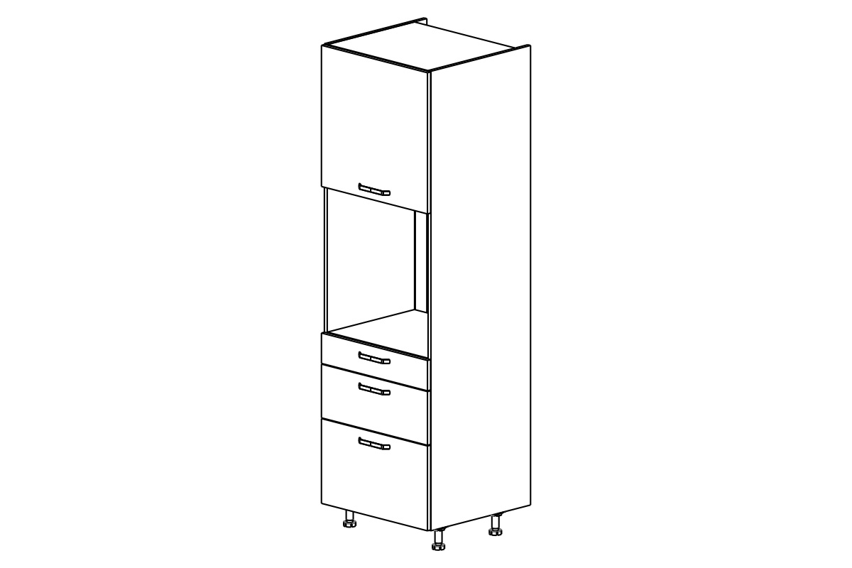 vysoká skříňka kuchenny KAMMONO P4 SDP60SS3 pro zabudowy piekarnika vysoká skříňka kuchenny KAMMONO P4 SDP60SS3 pro zabudowy piekarnika