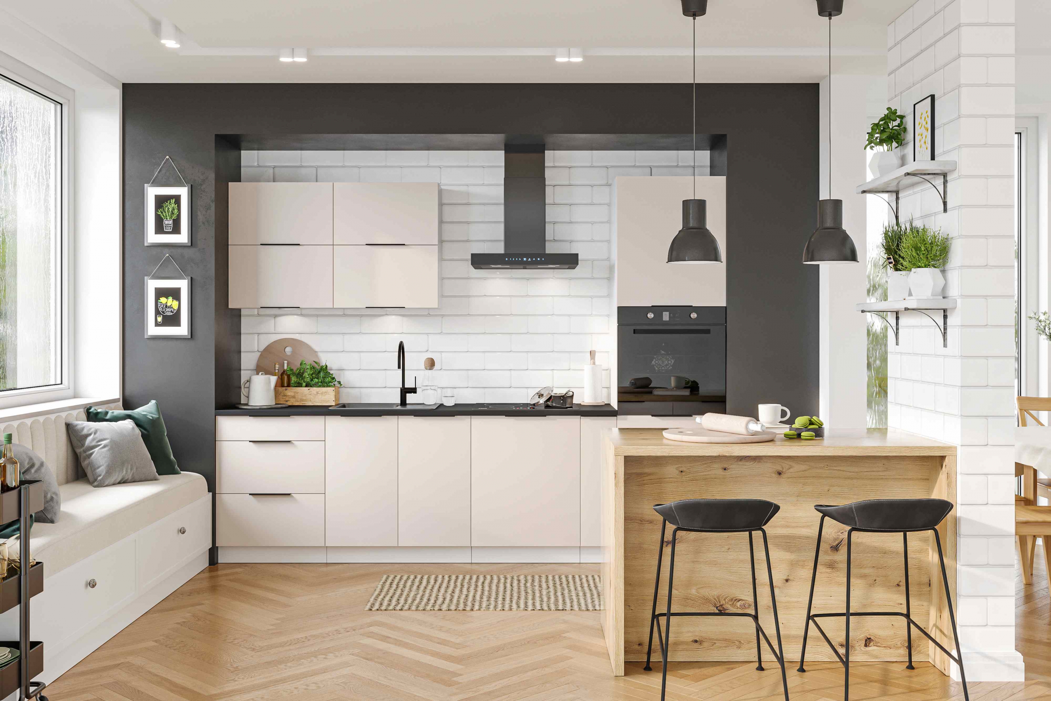 Kuchynský regál Sonja D40 SL/2133 P/L - Béžová Pieskový regál Kuchynský  Sonja D40 SL/2133 P/L - Béžová Pieskový