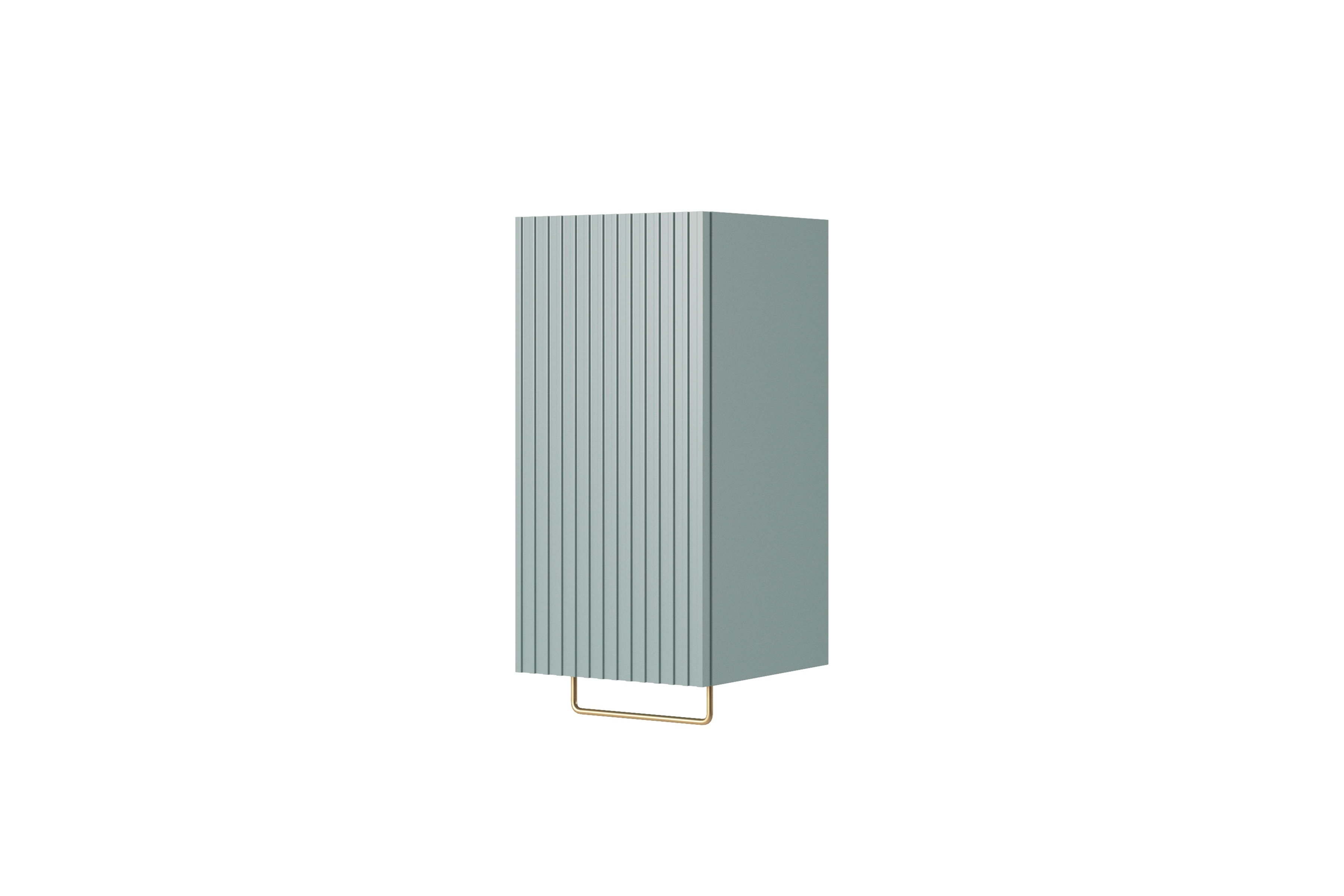 Závesný regál Nicole 70 cm s frézovaným čelom - šalvia - Limitovaná ponuka regál wiszacy Nicole 70 cm s frézovaným frontom - szalwia