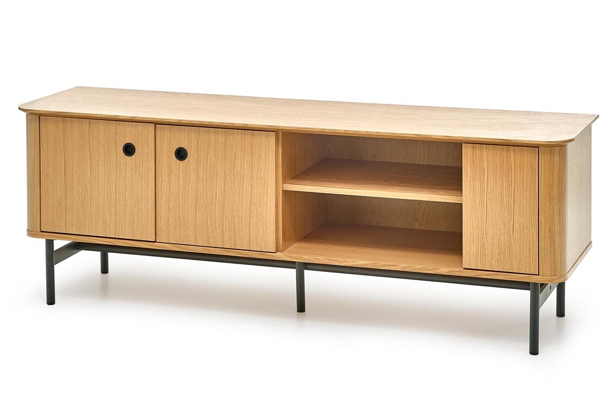 TV stolík SMART 1 - dub prírodný / čierna - 167 cm SMART TV skrinka-1 Dub prírodné/Čierny