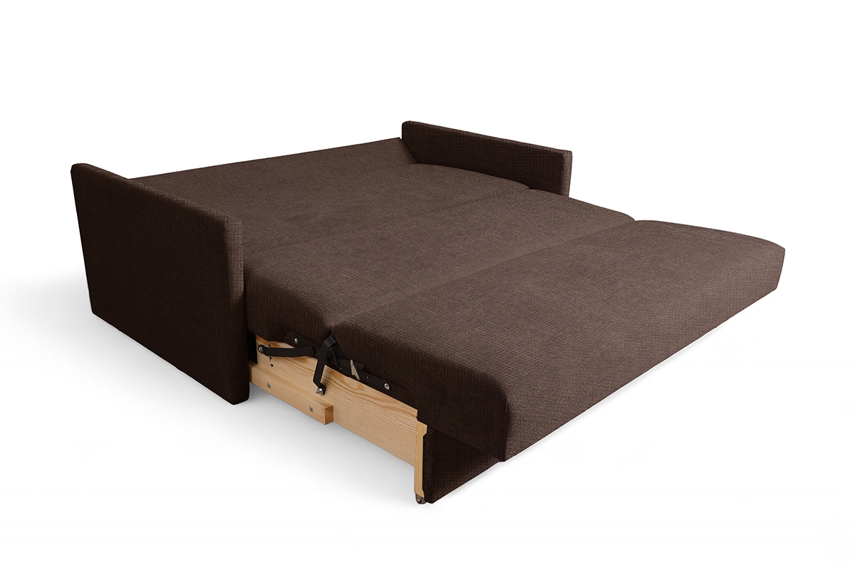 Rozkladacia pohovka Jolka 120 – hnedá pletenina Sunrise 33 Pohovka Amerika Jolka 120 rozkladana - Hnedá plecionka Sunrise 33 